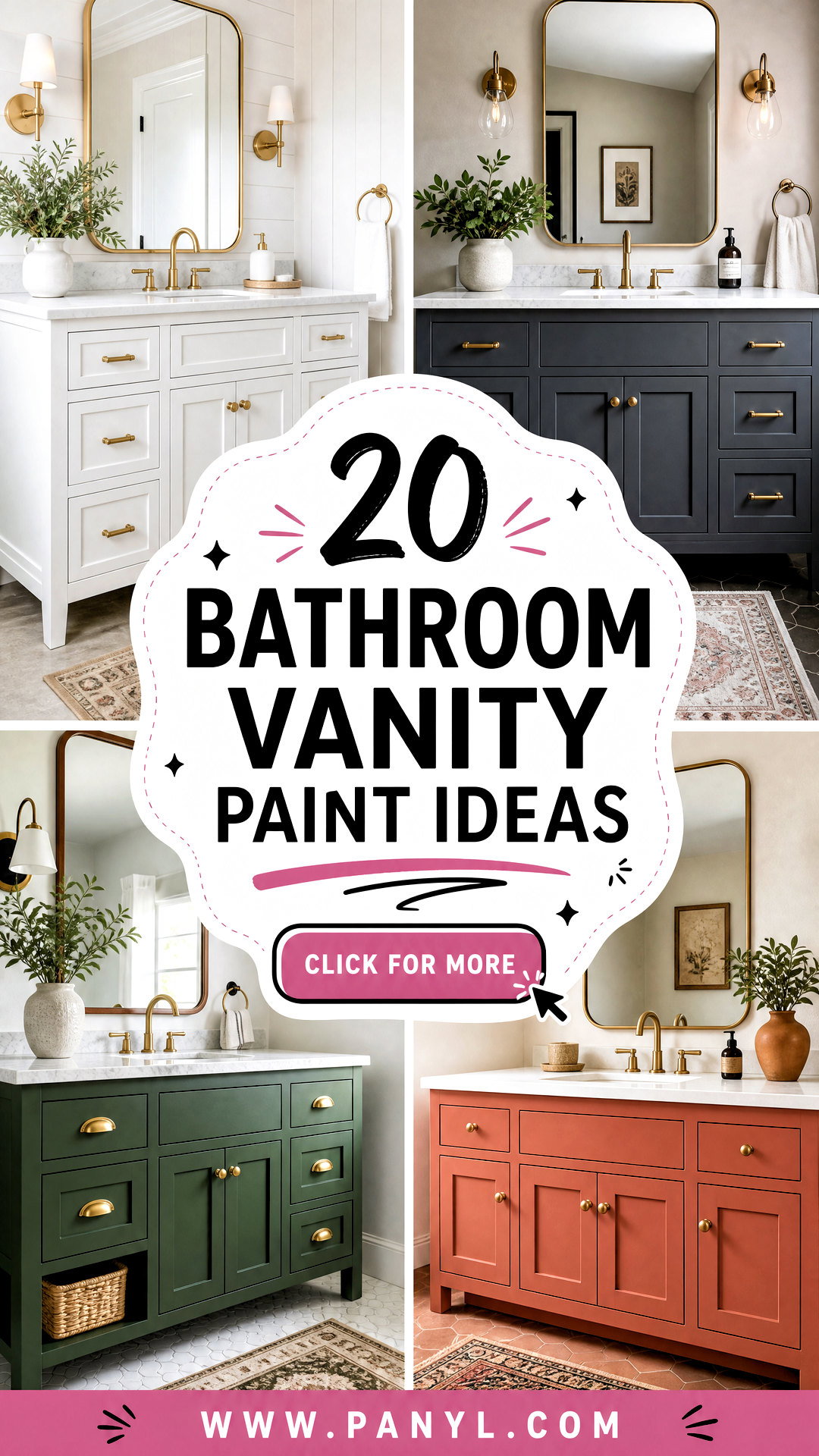 20 Bathroom Vanity Paint Ideas for a Fresh Stylish Makeover - 20 Bathroom Vanity Paint Ideas for a Fresh, Stylish Makeover