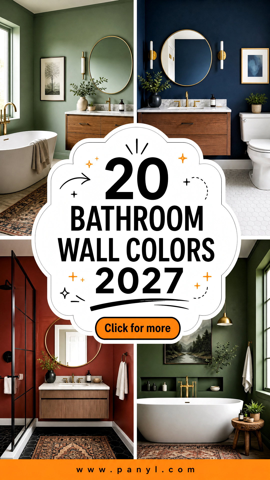 20 Bathroom Wall Colors 2027 Fresh Trends for Modern Homes - 20 Bathroom Wall Colors 2027: Fresh Trends for Modern Homes