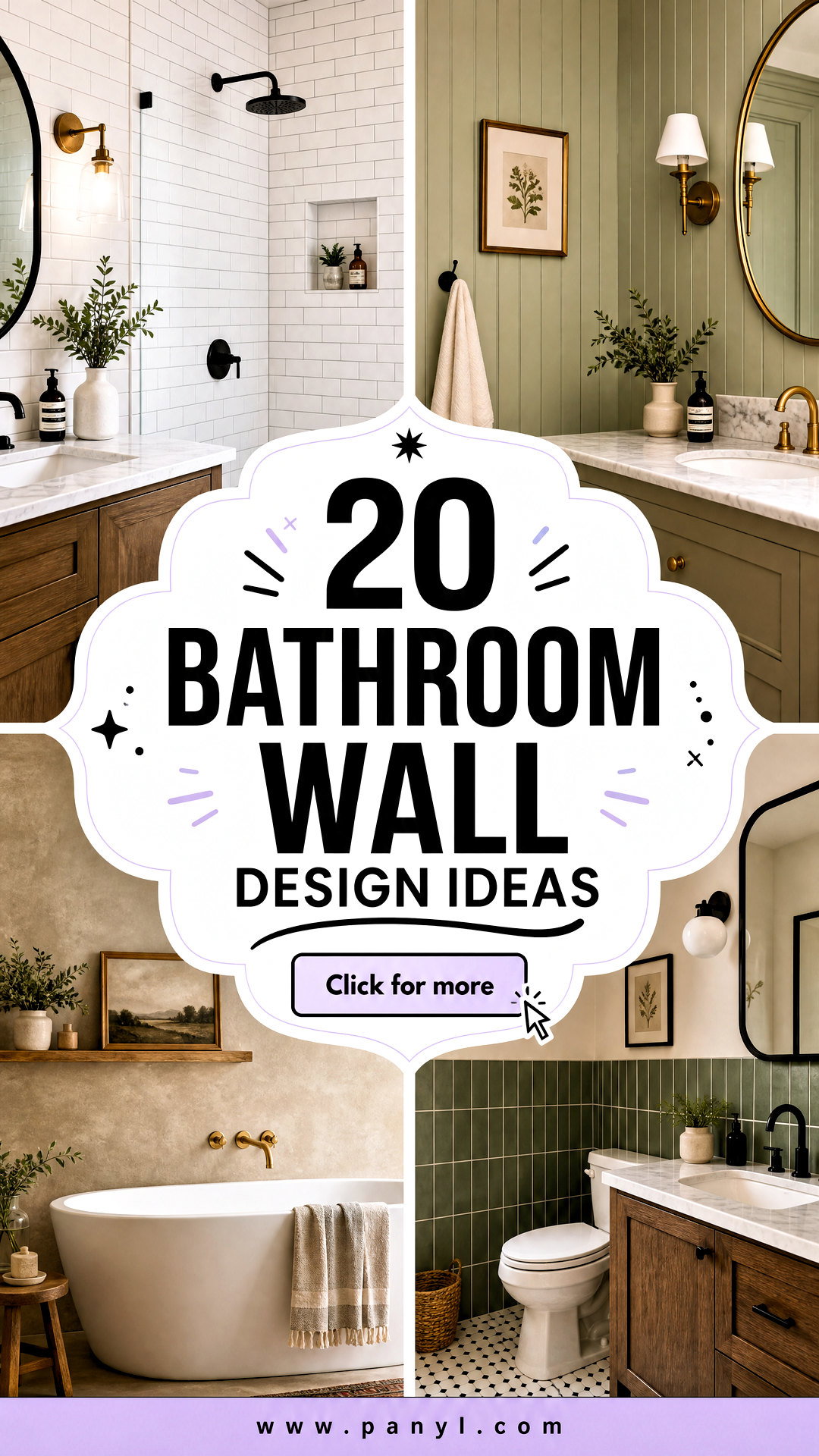 20 Bathroom Wall Design Ideas for a Stunning Modern Look - 20 Bathroom Wall Design Ideas for a Stunning Modern Look