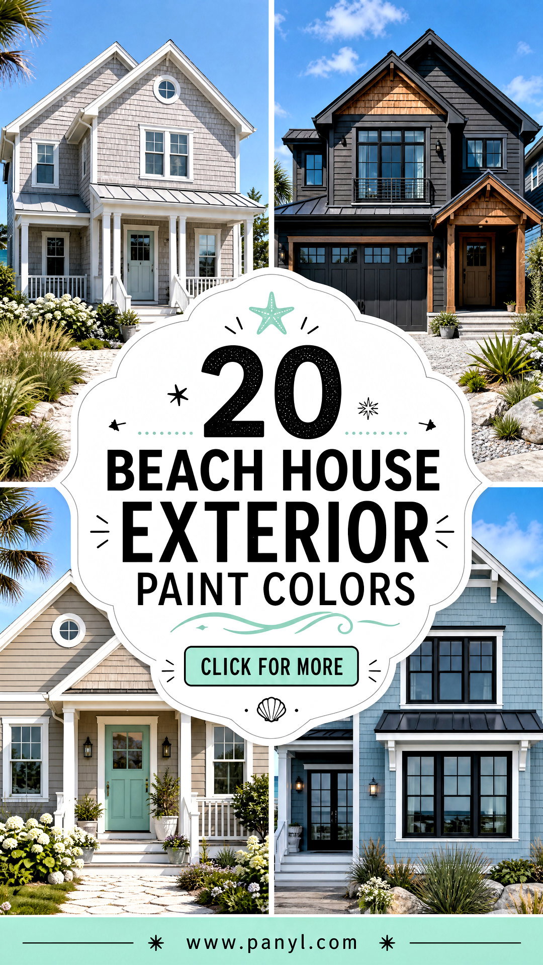 20 Beach House Exterior Paint Colors for Lasting Curb Appeal - 20 Beach House Exterior Paint Colors for Lasting Curb Appeal