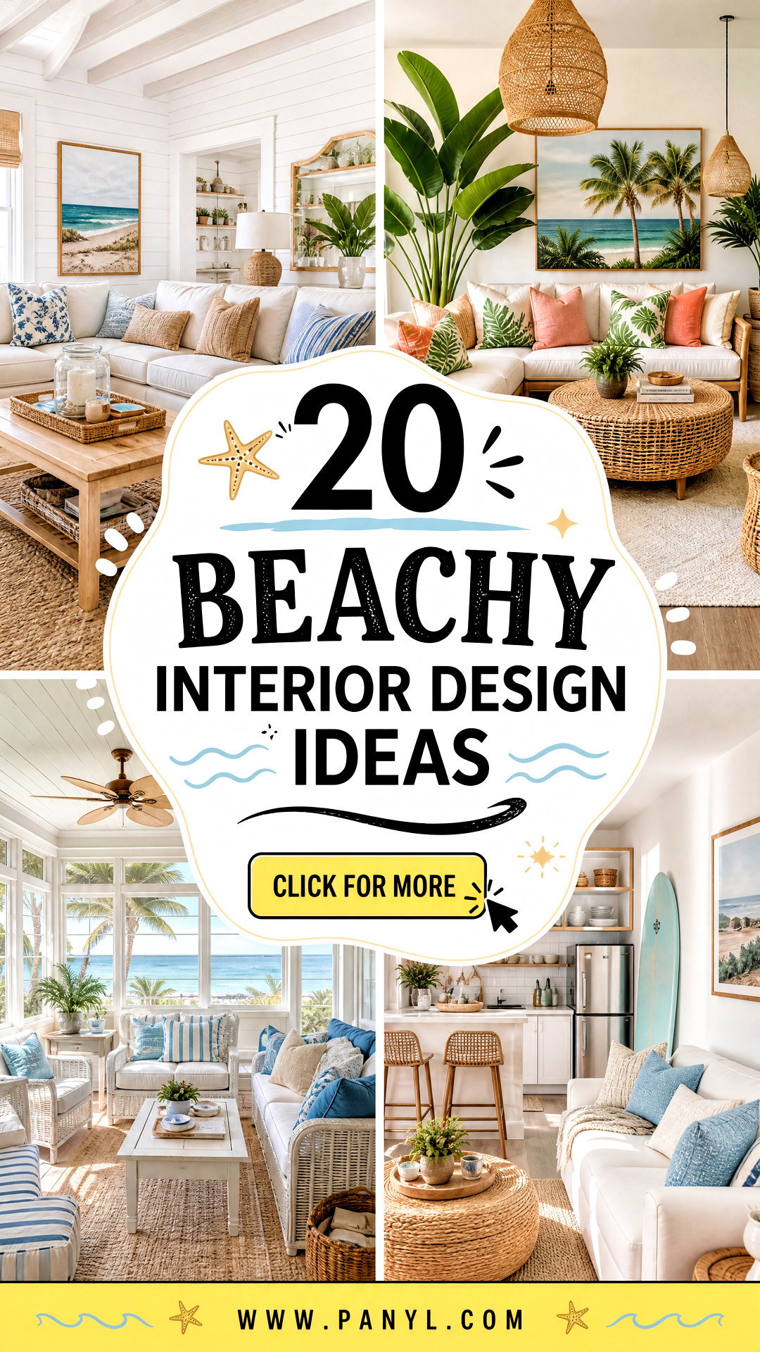 20 Beachy Interior Design Ideas for a Breezy Coastal Home - 20 Beachy Interior Design Ideas for a Breezy Coastal Home