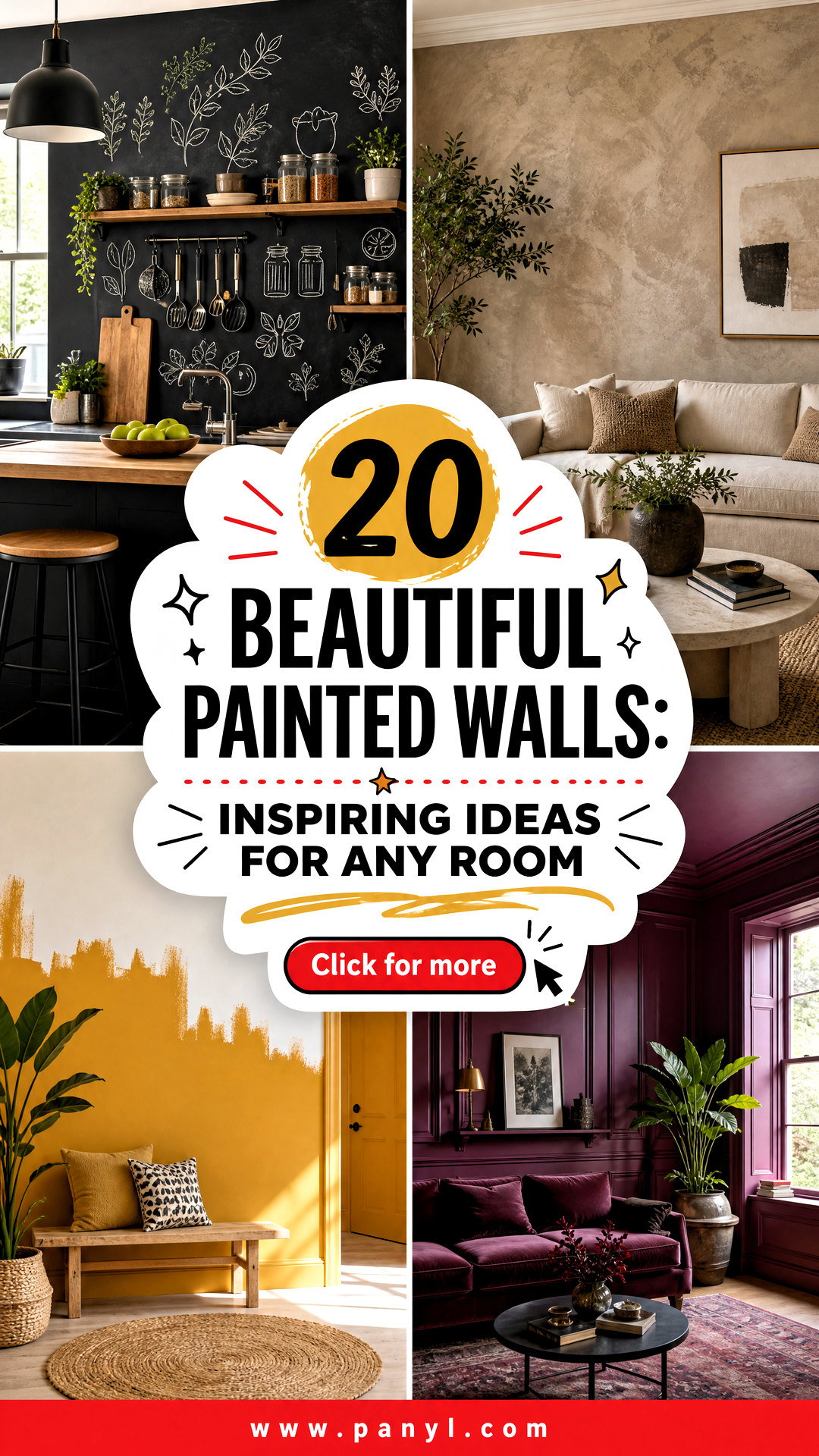 20 Beautiful Painted Walls Inspiring Ideas for Any Room - 20 Beautiful Painted Walls: Inspiring Ideas for Any Room