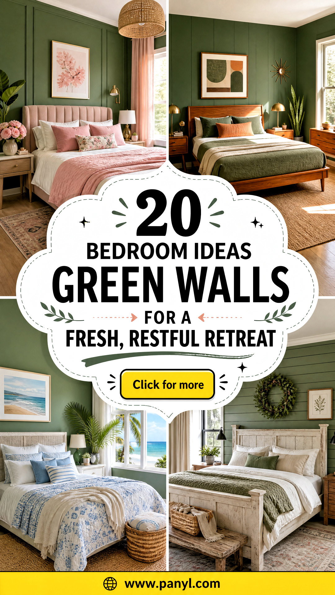 20 Bedroom Ideas Green Walls for a Fresh Restful Retreat - 20 Bedroom Ideas Green Walls for a Fresh, Restful Retreat