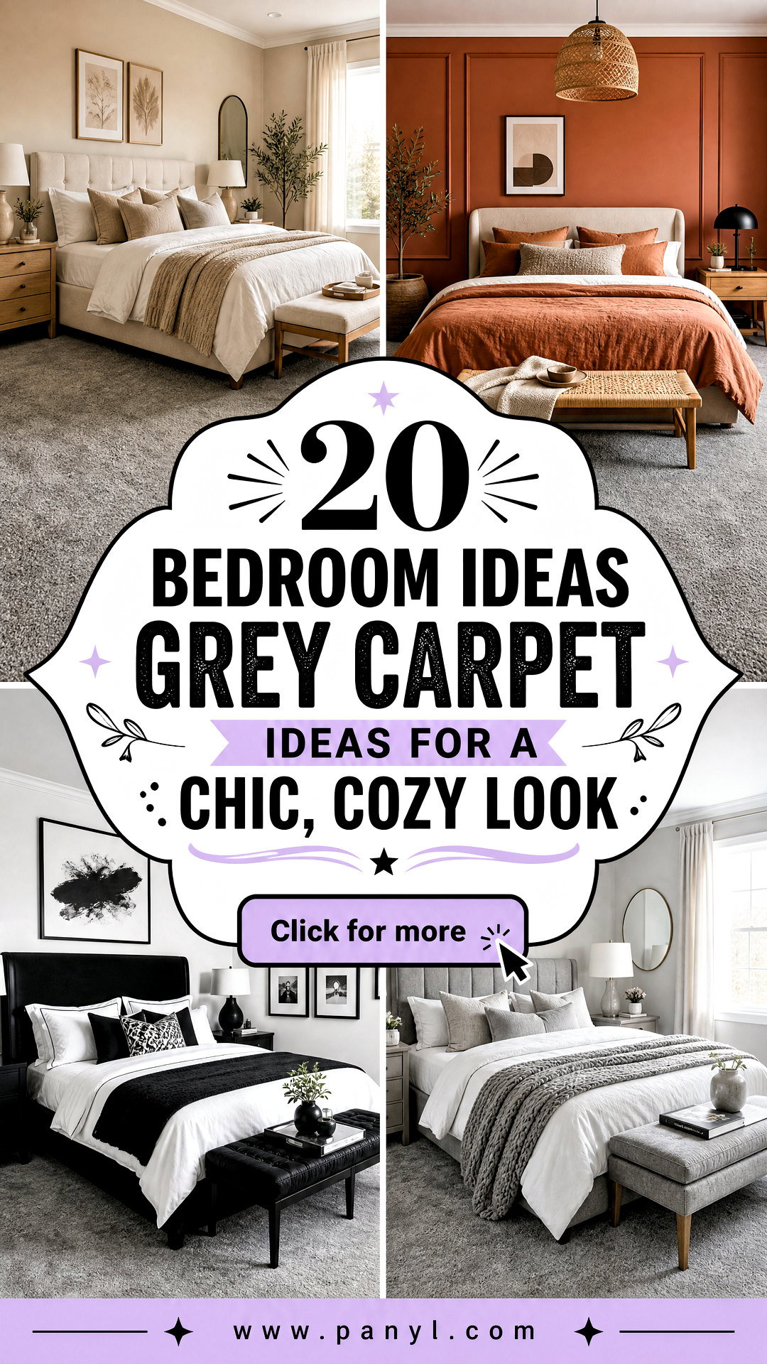 20 Bedroom Ideas Grey Carpet Ideas for a Chic Cozy Look - 20 Bedroom Ideas Grey Carpet Ideas for a Chic, Cozy Look