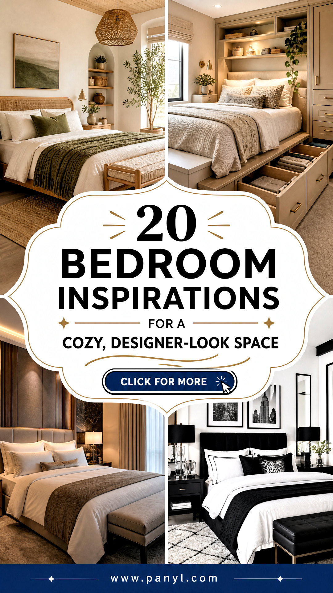 20 Bedroom Inspirations for a Cozy Designer-Look Space - 20 Bedroom Inspirations for a Cozy, Designer-Look Space