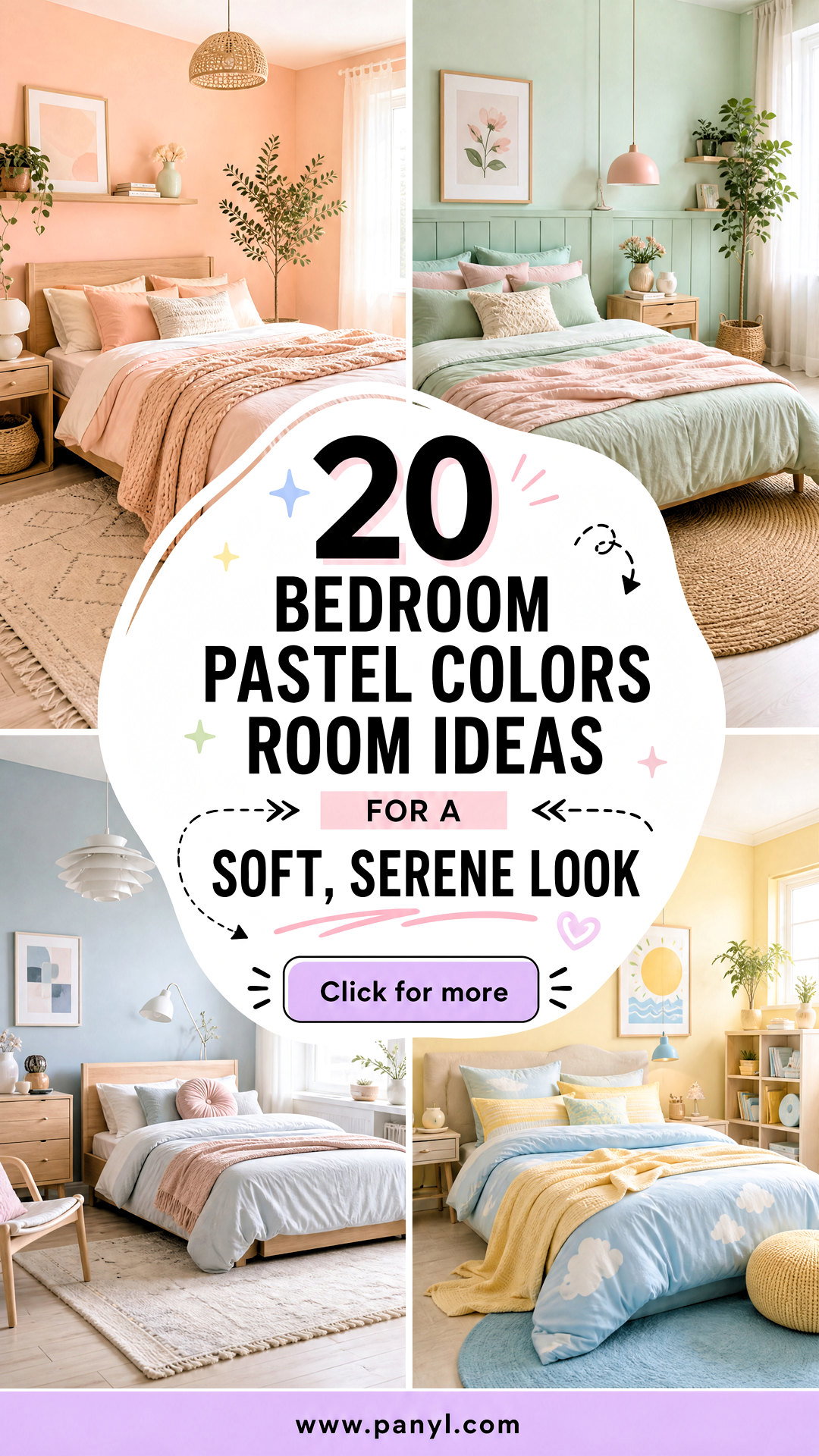 20 Bedroom Pastel Colors Room Ideas for a Soft Serene Look - 20 Bedroom Pastel Colors Room Ideas for a Soft, Serene Look