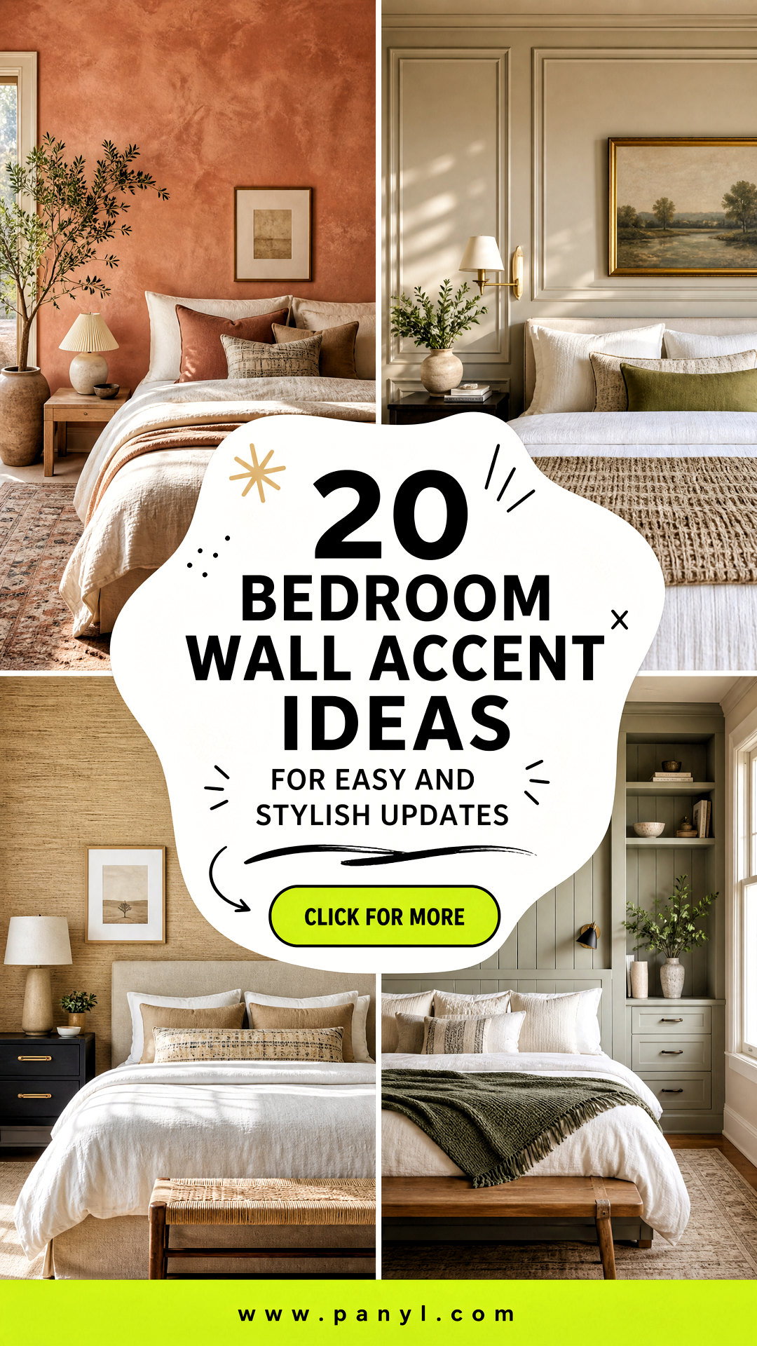 20 Bedroom Wall Accent Ideas for Easy and Stylish Updates - 20 Bedroom Wall Accent Ideas for Easy and Stylish Updates