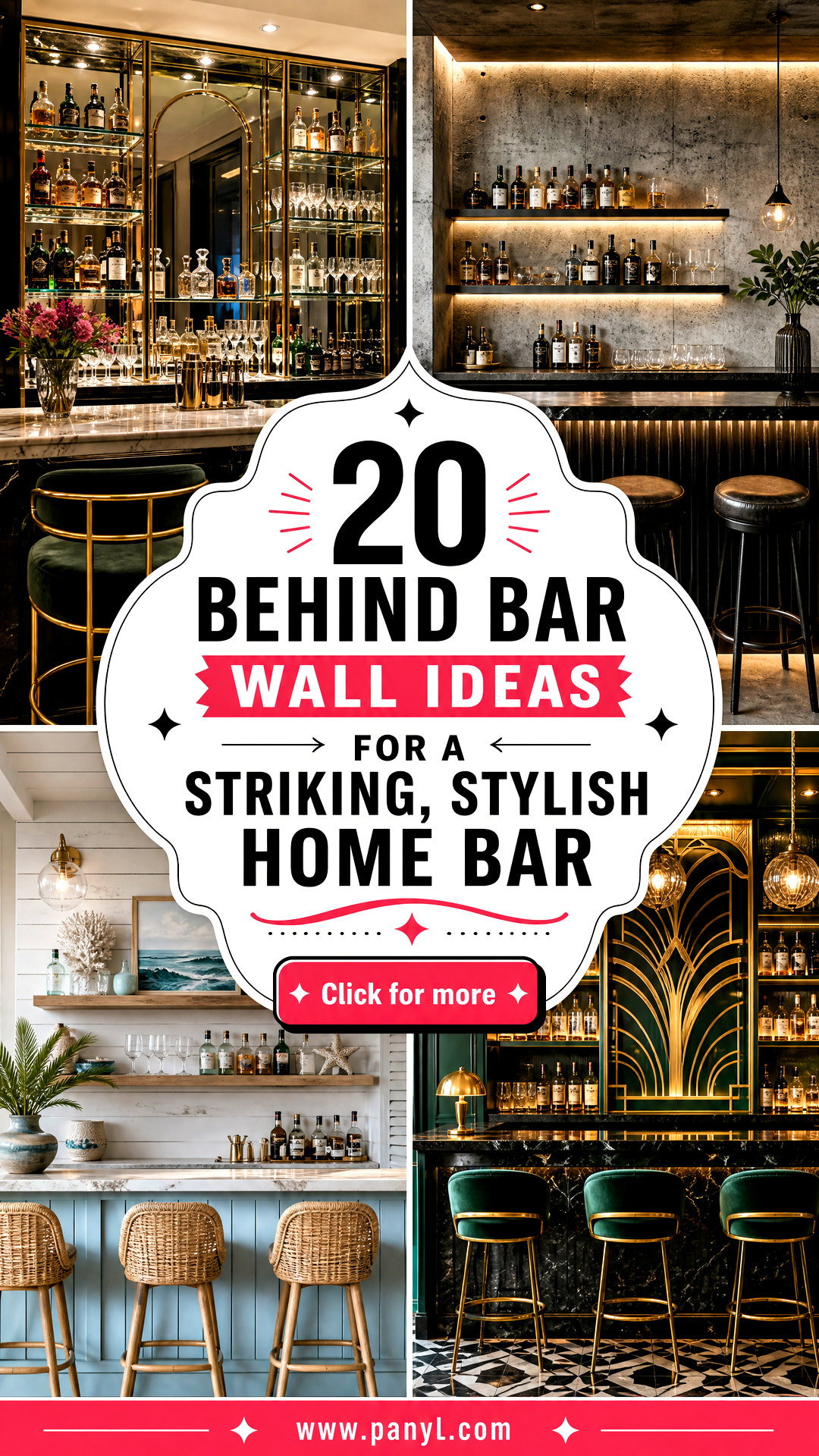 20 Behind Bar Wall Ideas for a Striking Stylish Home Bar - 20 Behind Bar Wall Ideas for a Striking, Stylish Home Bar