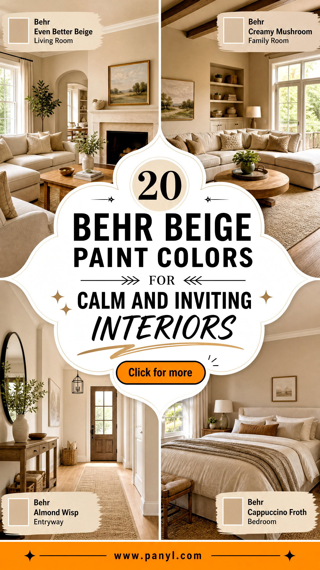 20 Behr Beige Paint Colors for Calm and Inviting Interiors - 20 Behr Beige Paint Colors for Calm and Inviting Interiors