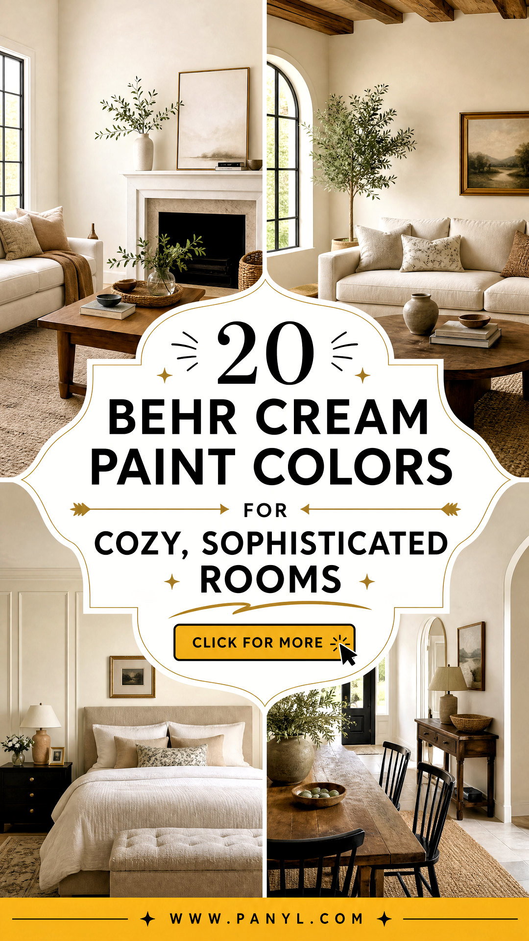 20 Behr Cream Paint Colors for Cozy Sophisticated Rooms - 20 Behr Cream Paint Colors for Cozy, Sophisticated Rooms