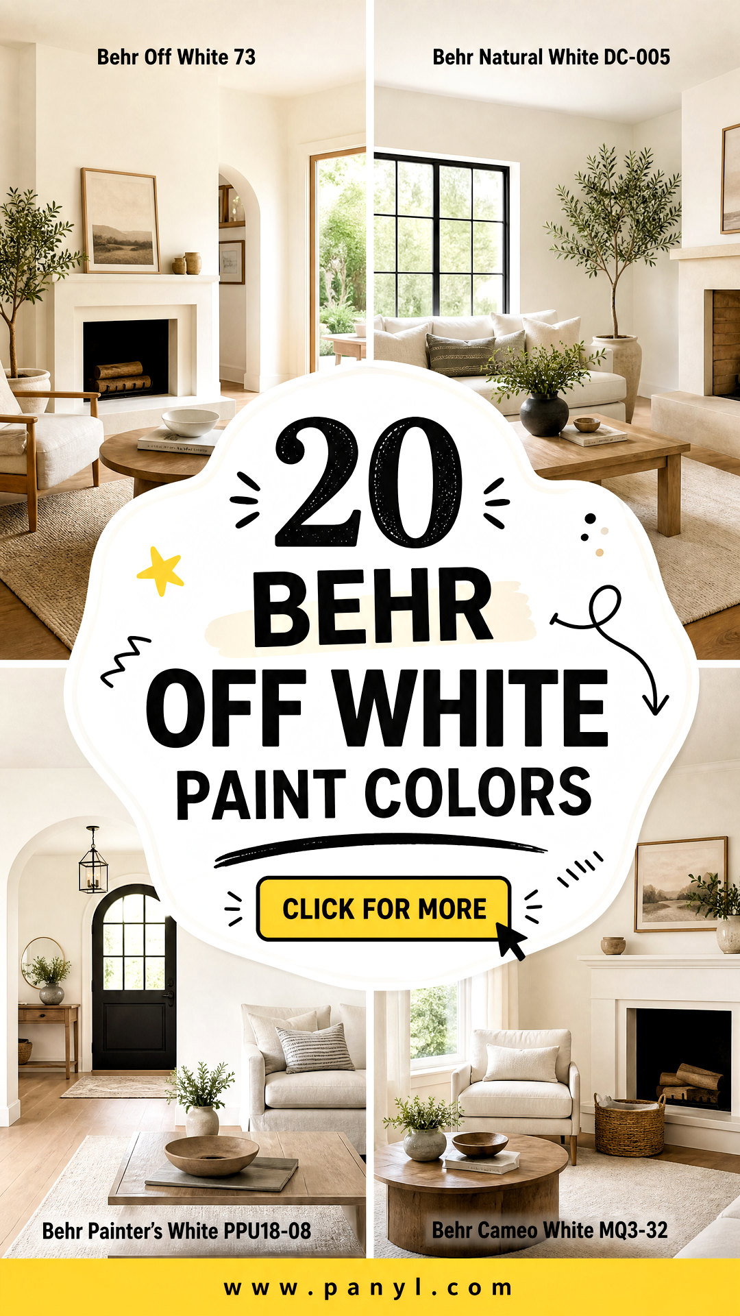 20 Behr Off White Paint Colors for Warm and Timeless Rooms - 20 Behr Off White Paint Colors for Warm and Timeless Rooms