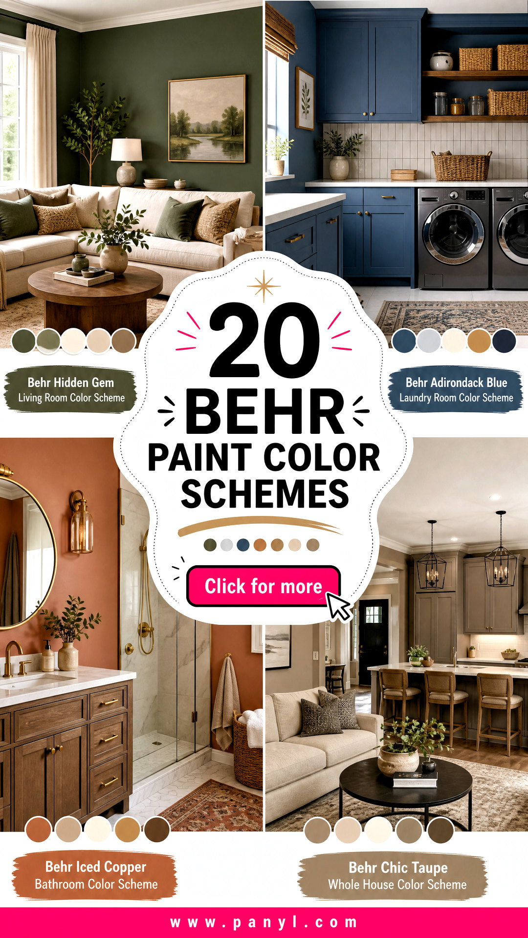20 Behr Paint Color Schemes for a Beautiful Cohesive Home - 20 Behr Paint Color Schemes for a Beautiful, Cohesive Home