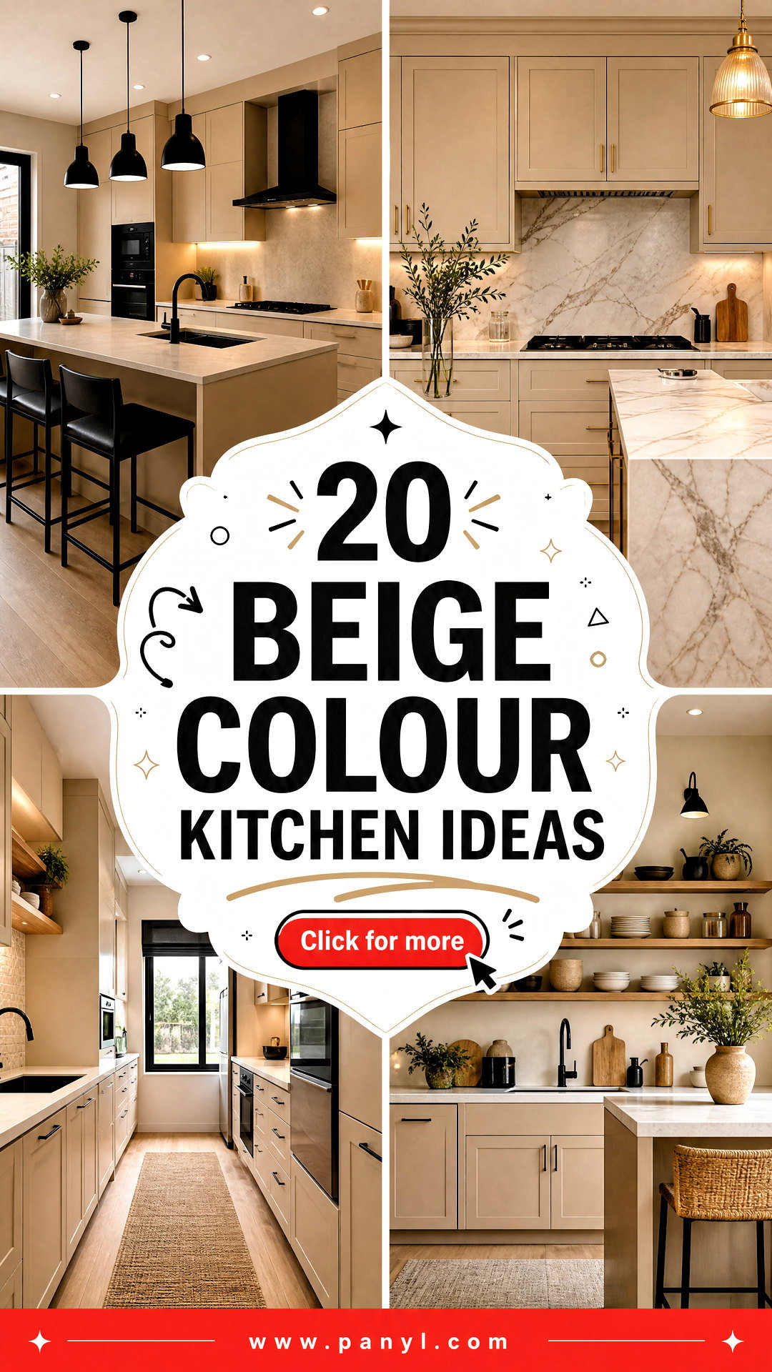 20 Beige Colour Kitchen Ideas for a Warm Modern Makeover - 20 Beige Colour Kitchen Ideas for a Warm, Modern Makeover