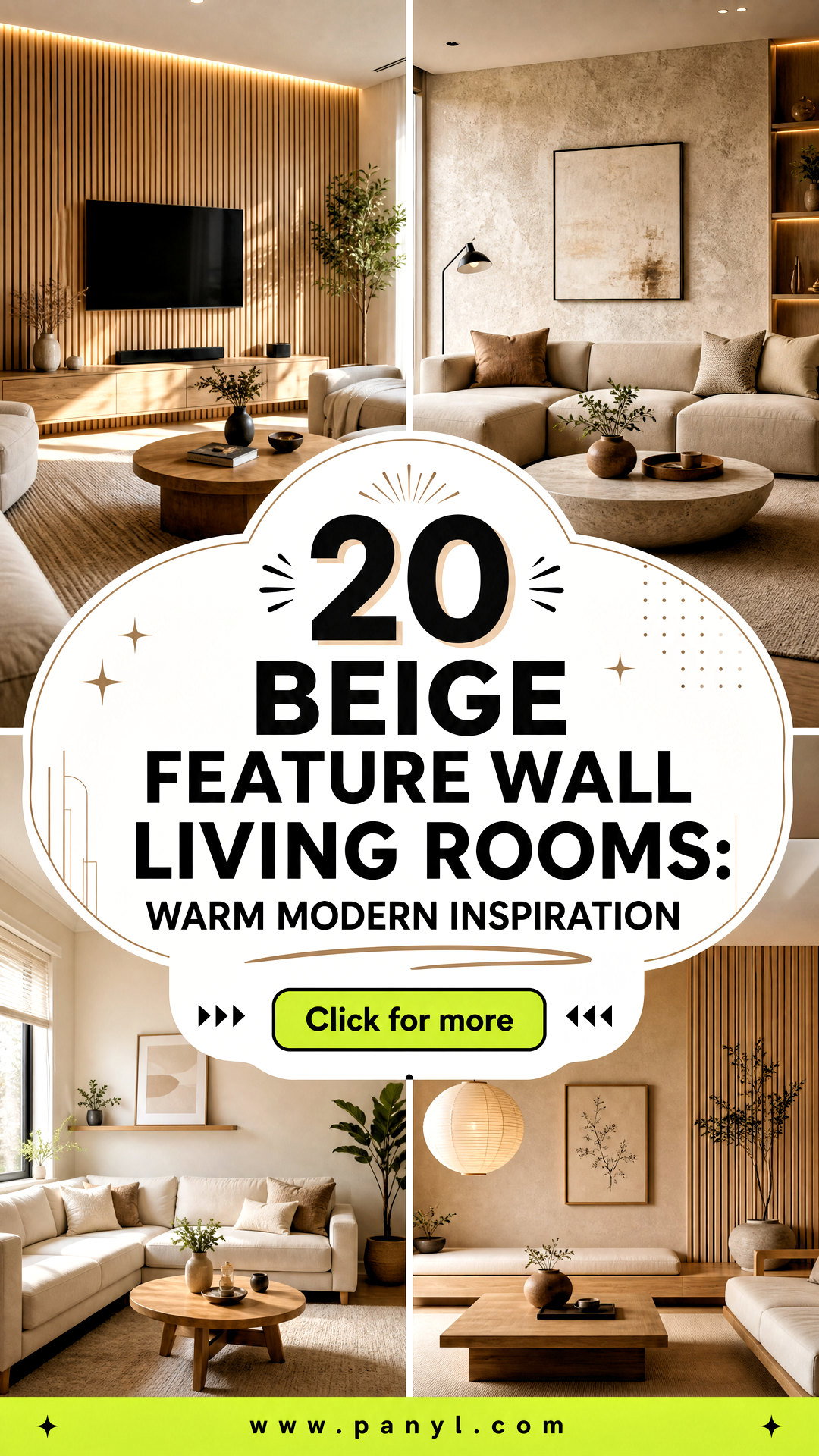 20 Beige Feature Wall Living Rooms Warm Modern Inspiration - 20 Beige Feature Wall Living Rooms: Warm Modern Inspiration