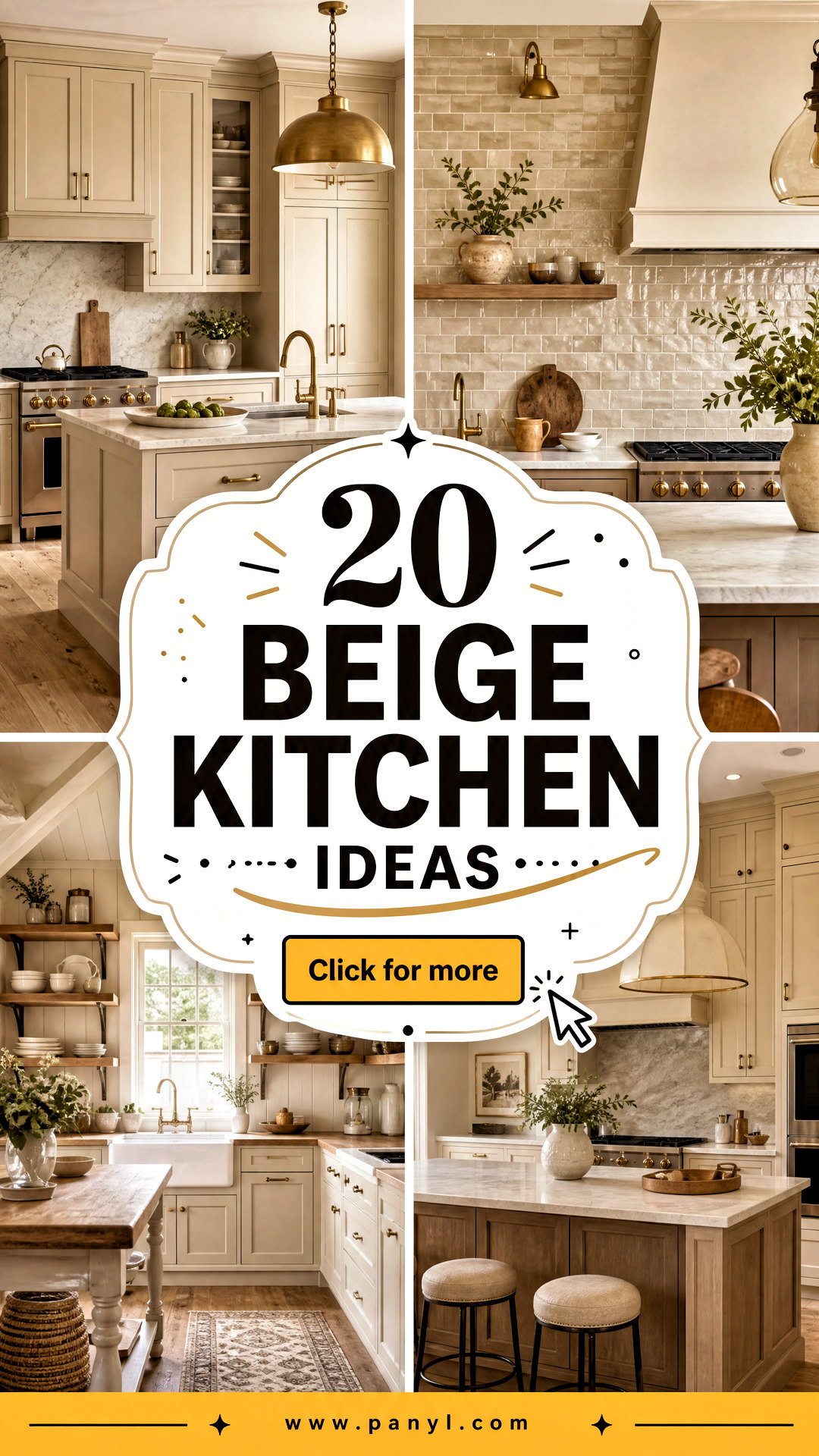 20 Beige Kitchen Ideas for a Warm and Timeless Modern Space - 20 Beige Kitchen Ideas for a Warm and Timeless Modern Space