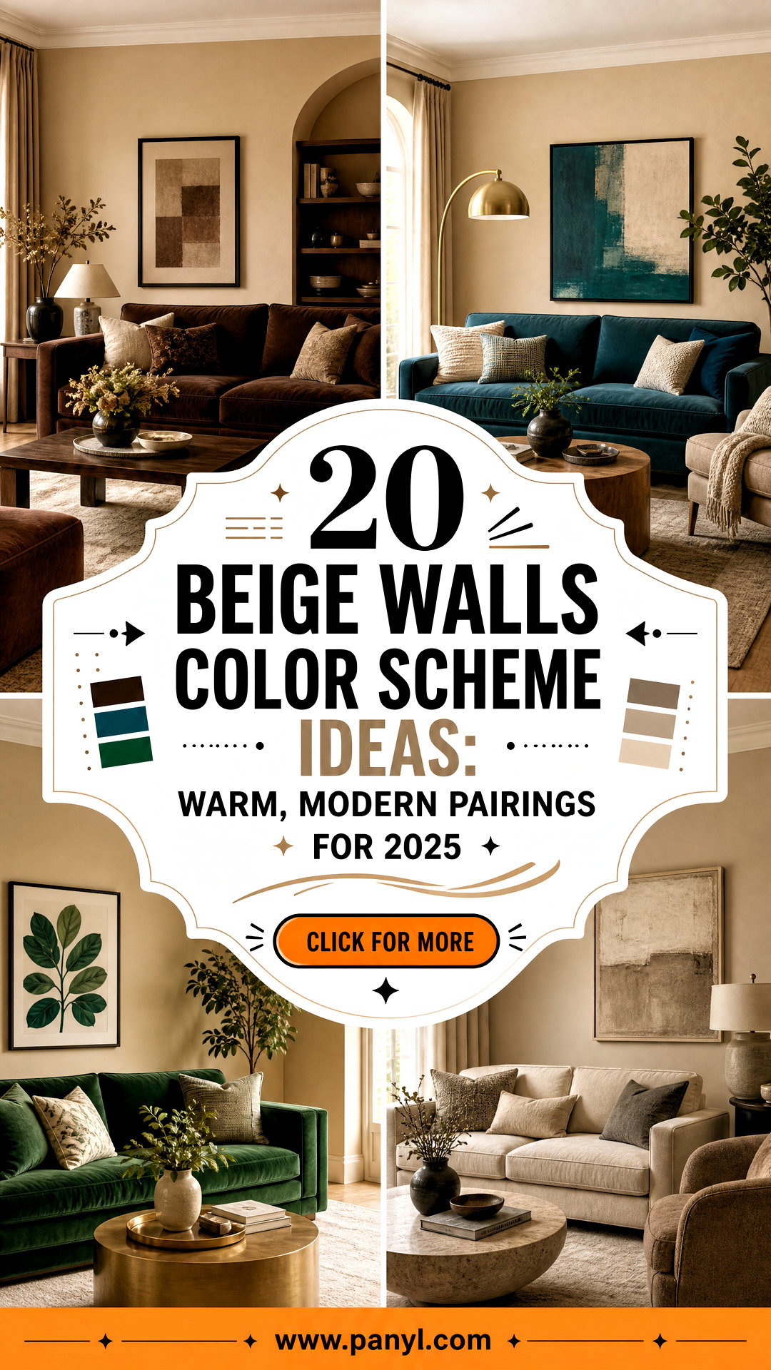 20 Beige Walls Color Scheme Ideas Warm Modern Pairings for 2025 - 20 Beige Walls Color Scheme Ideas: Warm, Modern Pairings for 2025