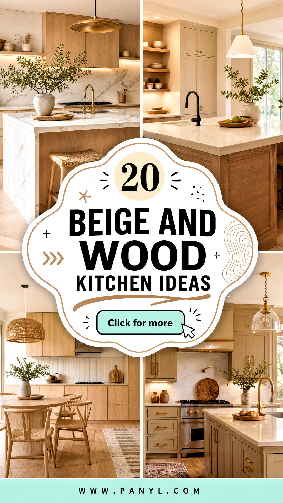 20 Beige and Wood Kitchen Ideas for Warm Natural Style - 20 Beige and Wood Kitchen Ideas for Warm, Natural Style