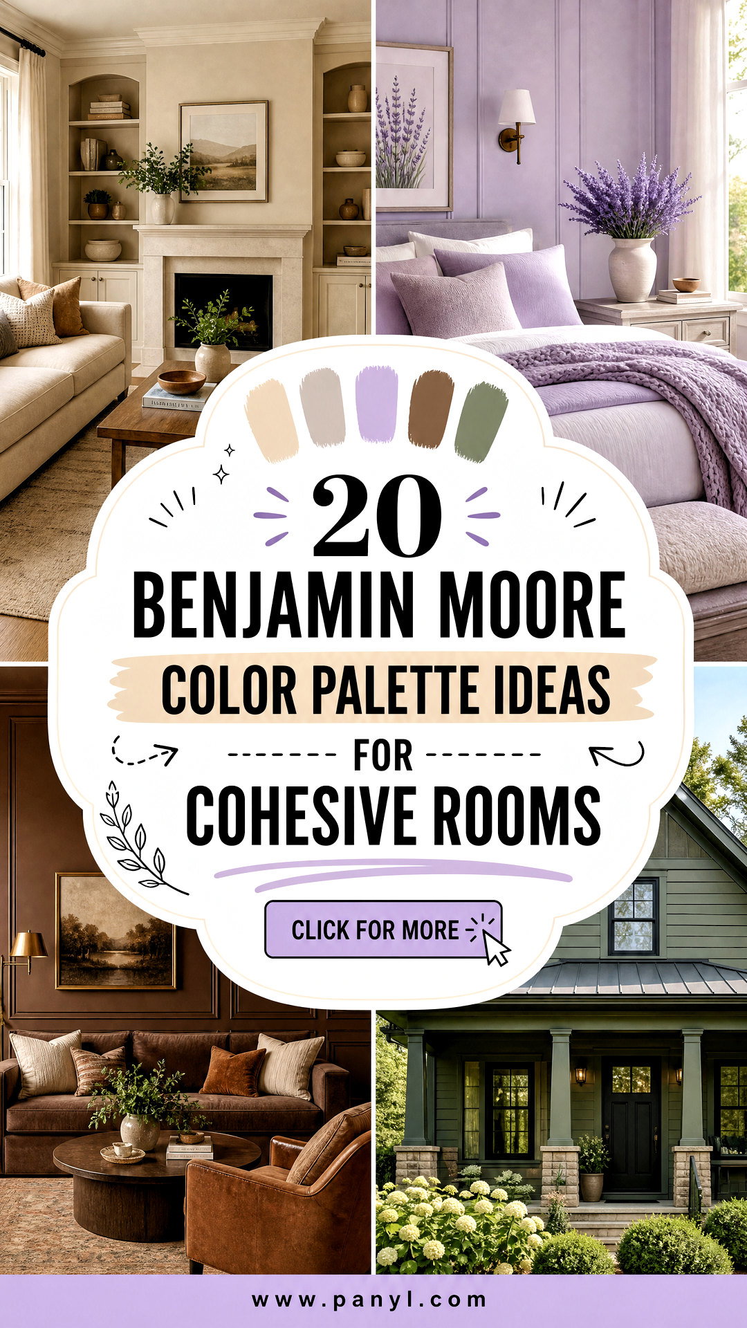 20 Benjamin Moore Color Palette Ideas for Cohesive Rooms - 20 Benjamin Moore Color Palette Ideas for Cohesive Rooms