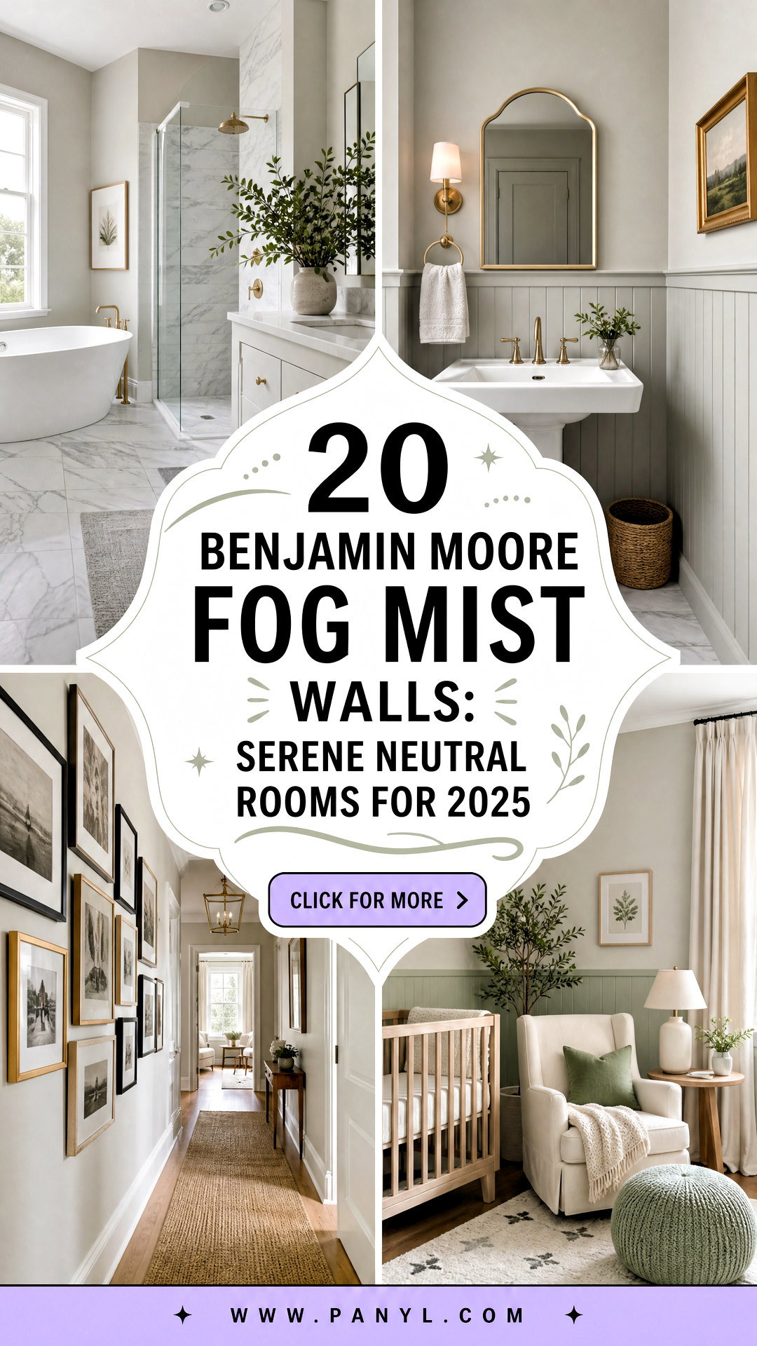 20 Benjamin Moore Fog Mist Walls Serene Neutral Rooms for 2025 - 20 Benjamin Moore Fog Mist Walls: Serene Neutral Rooms for 2025