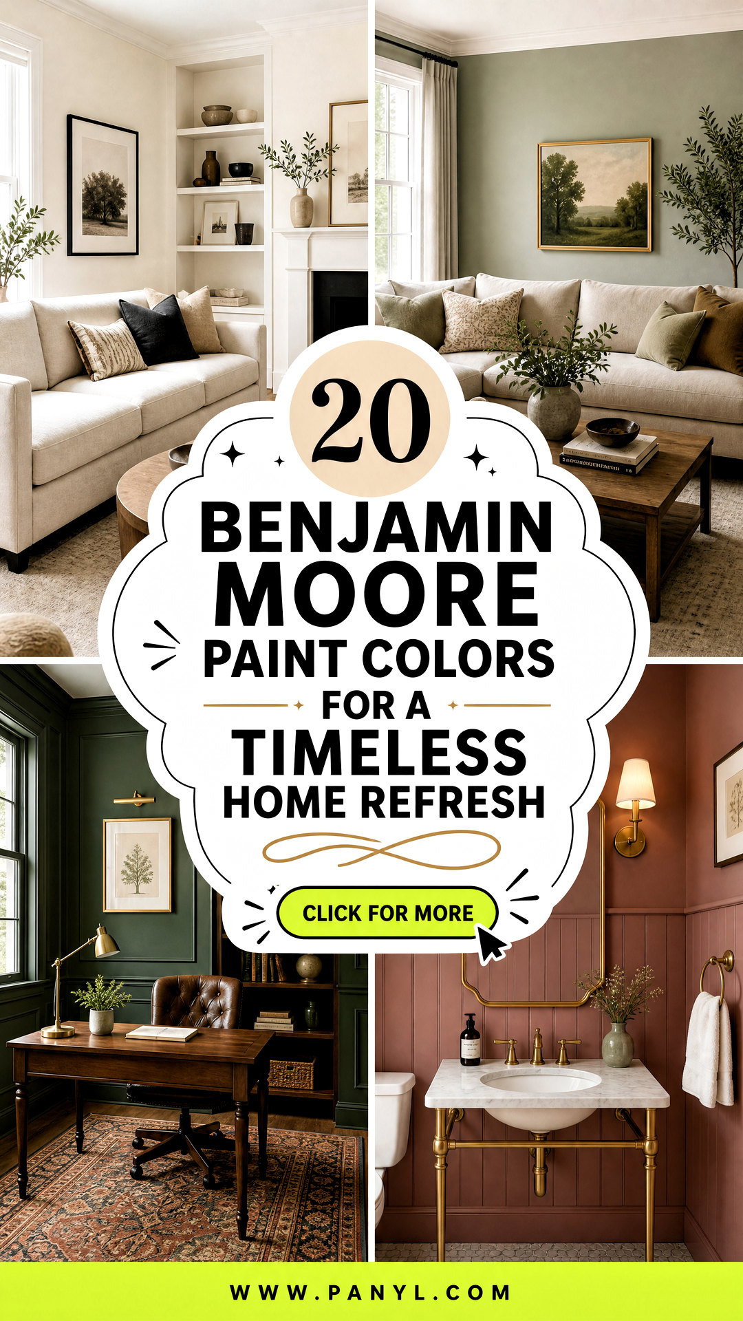20 Benjamin Moore Paint Colors for a Timeless Home Refresh - 20 Benjamin Moore Paint Colors for a Timeless Home Refresh