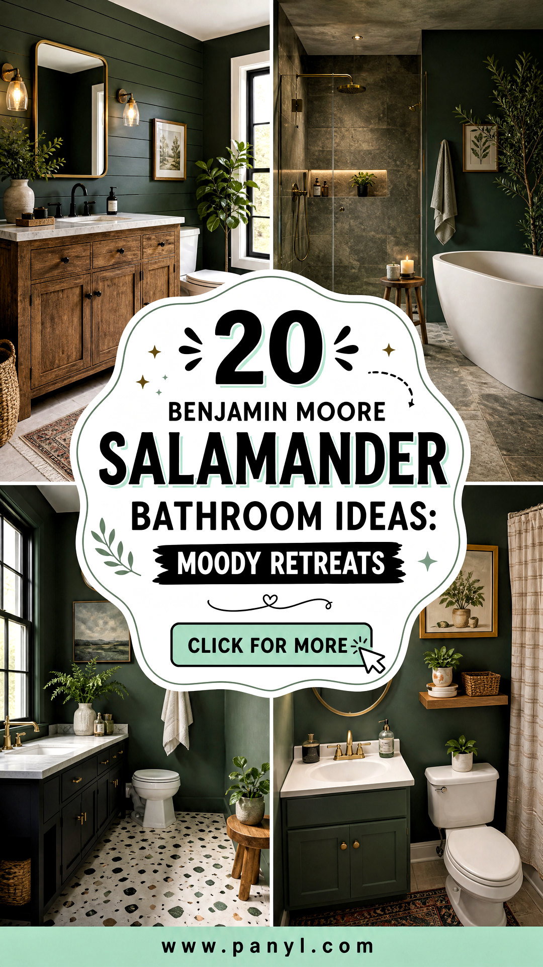 20 Benjamin Moore Salamander Bathroom Ideas Moody Retreats - 20 Benjamin Moore Salamander Bathroom Ideas: Moody Retreats