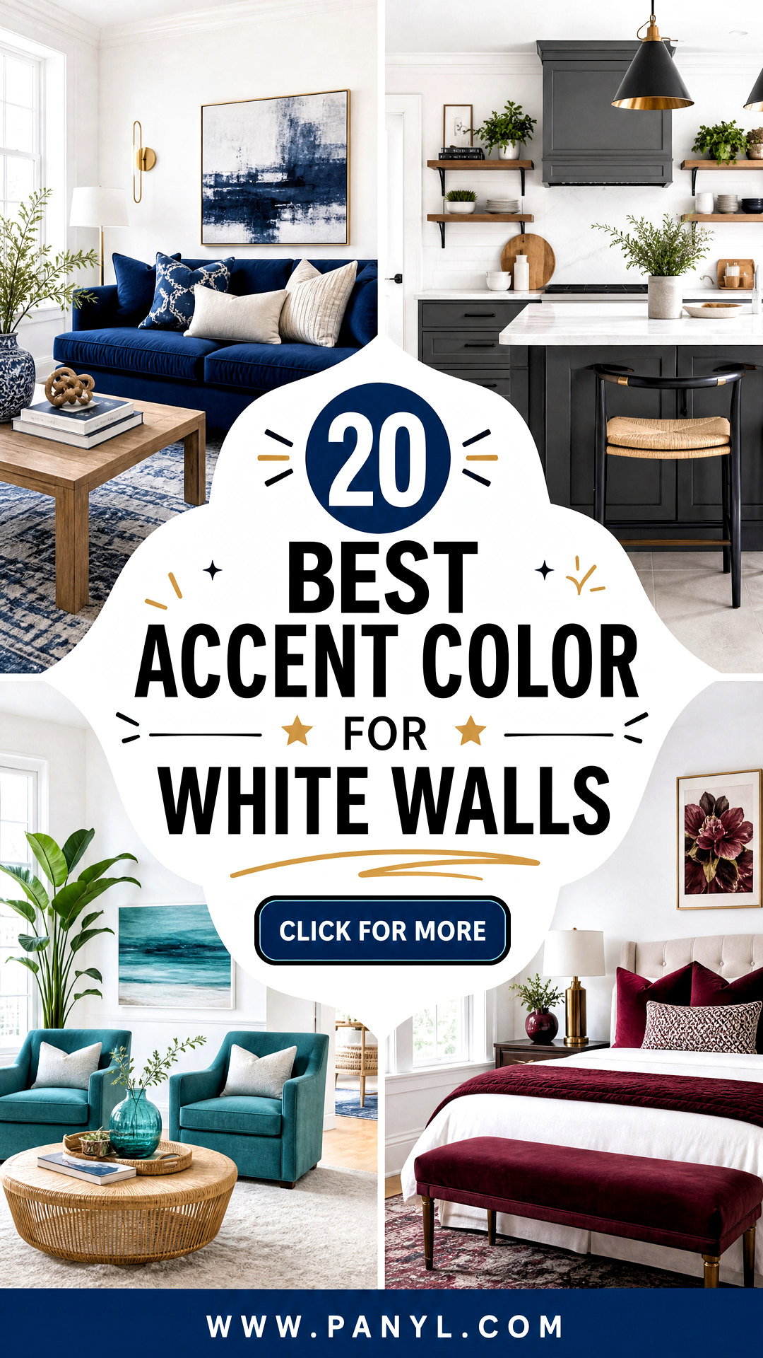 20 Best Accent Color for White Walls Stylish 2025 Pairings - 20 Best Accent Color for White Walls: Stylish 2025 Pairings