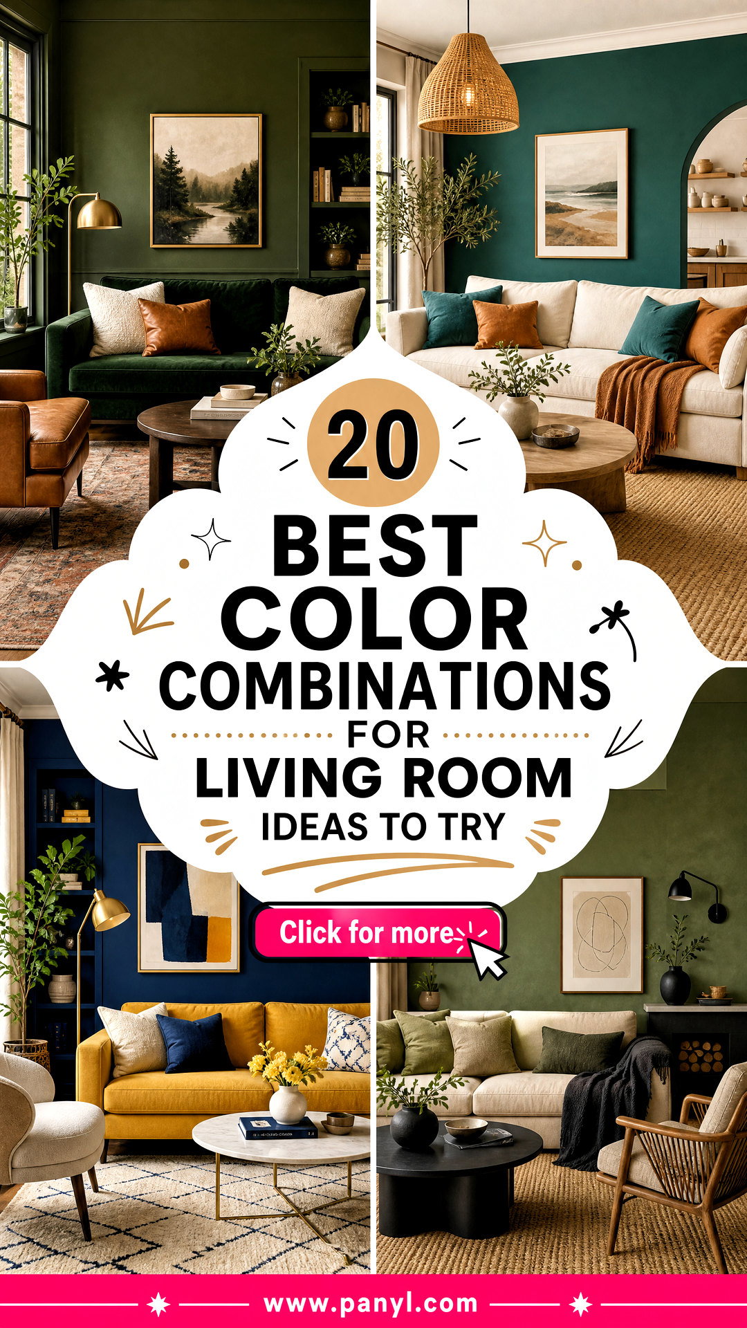 20 Best Color Combinations for Living Room Ideas to Try - 20 Best Color Combinations for Living Room Ideas to Try