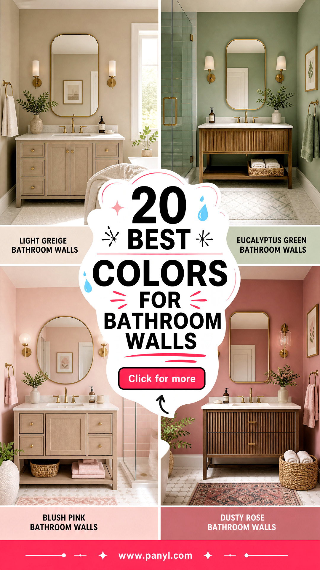 20 Best Colors for Bathroom Walls Spa-Like Picks for 2025 - 20 Best Colors for Bathroom Walls: Spa-Like Picks for 2025