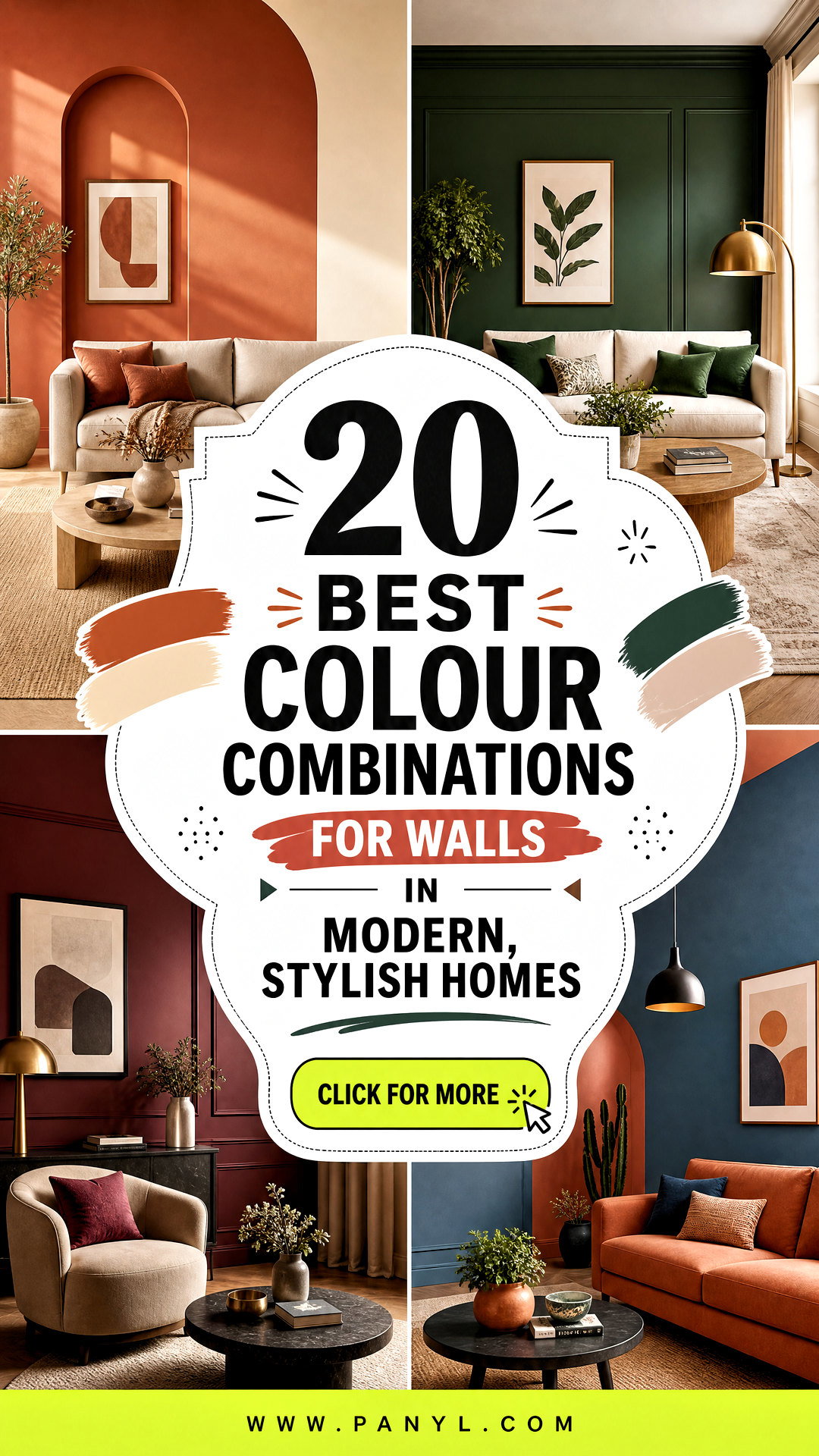 20 Best Colour Combinations for Walls in Modern Stylish Homes - 20 Best Colour Combinations for Walls in Modern, Stylish Homes