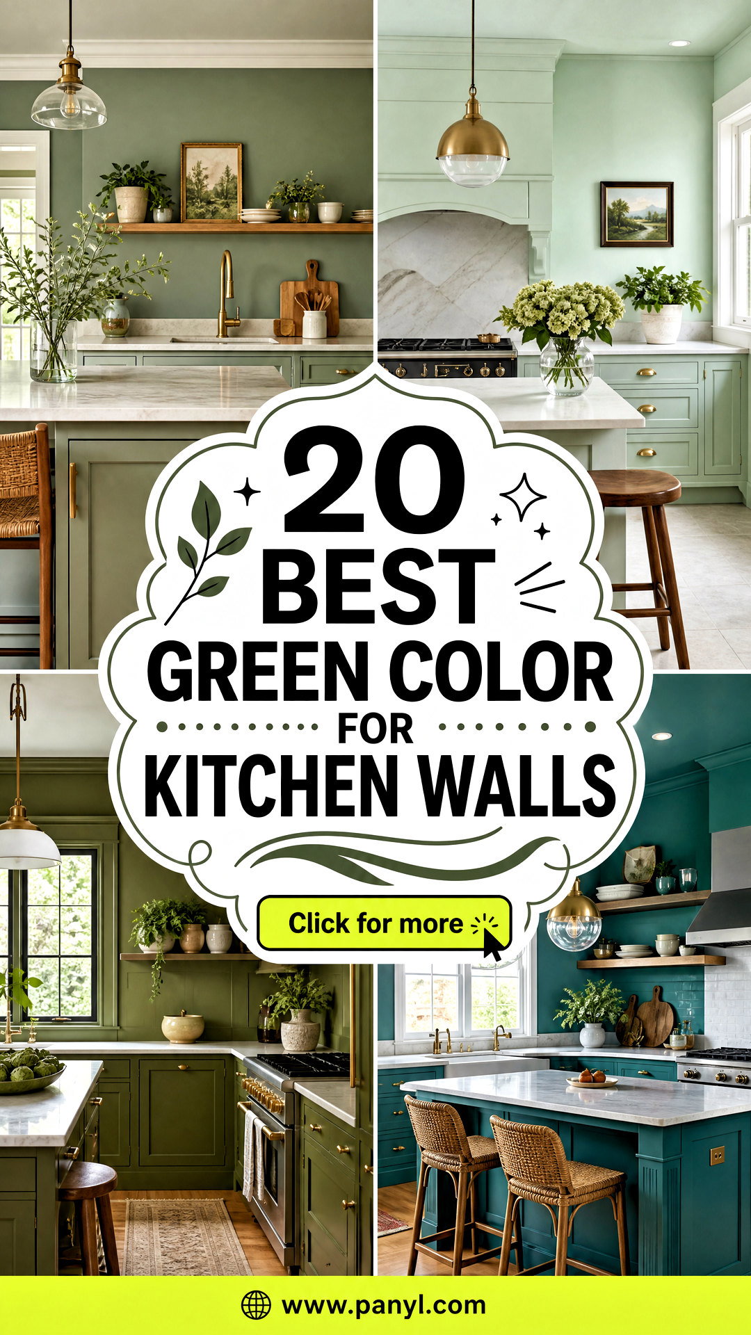 20 Best Green Color for Kitchen Walls for a Fresh Update - 20 Best Green Color for Kitchen Walls for a Fresh Update