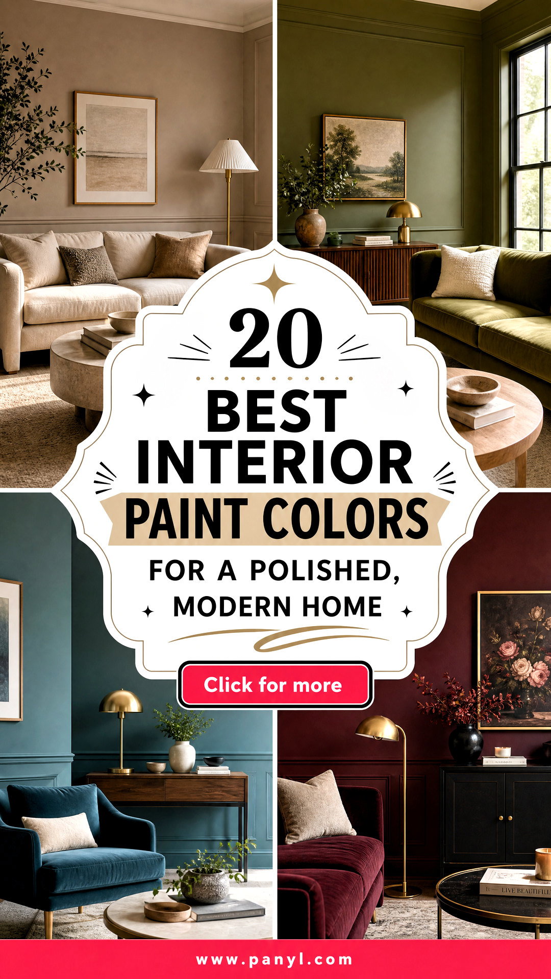 20 Best Interior Paint Colors for a Polished Modern Home - 20 Best Interior Paint Colors for a Polished, Modern Home