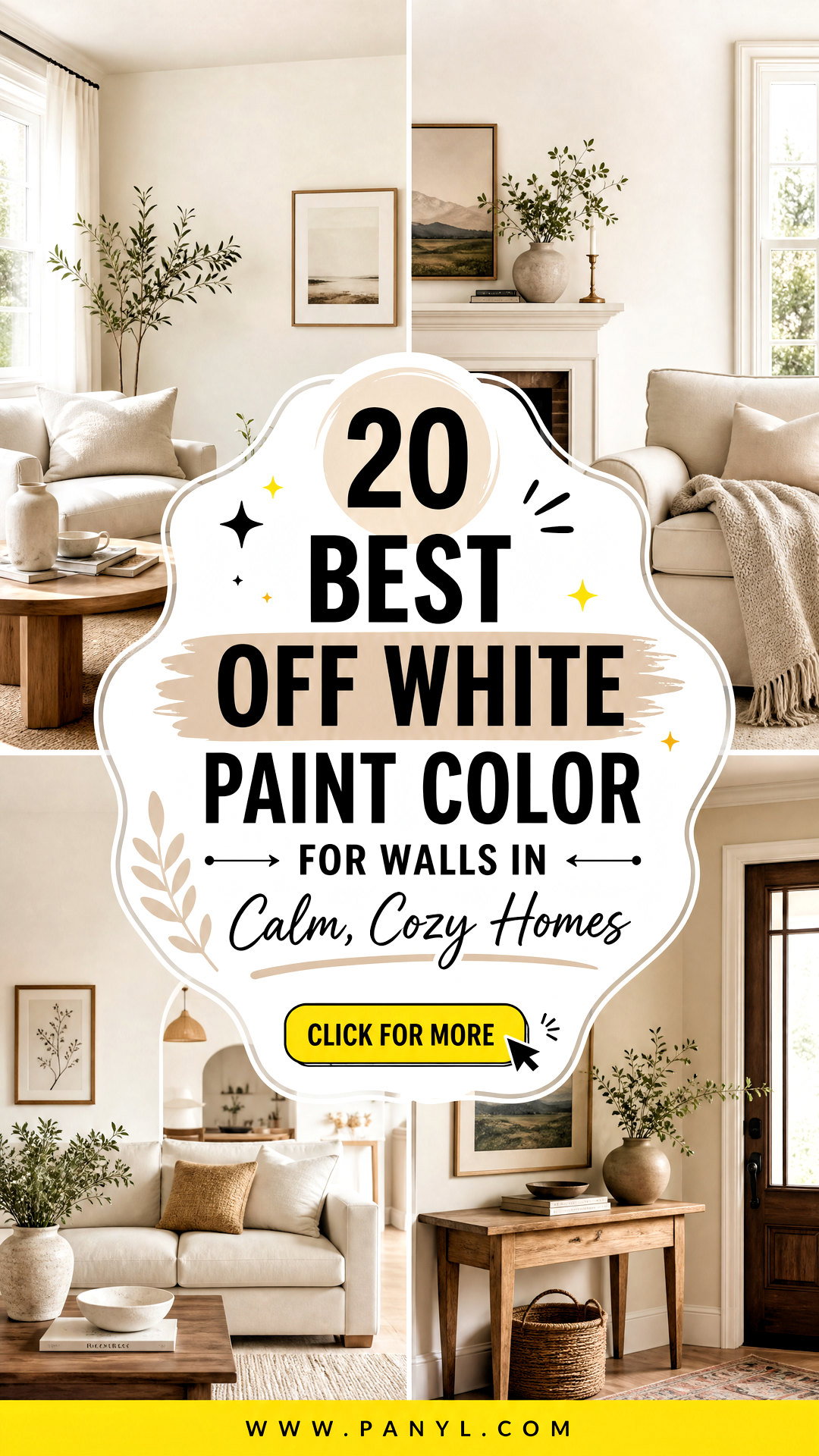 20 Best Off White Paint Color for Walls in Calm Cozy Homes - 20 Best Off White Paint Color for Walls in Calm, Cozy Homes