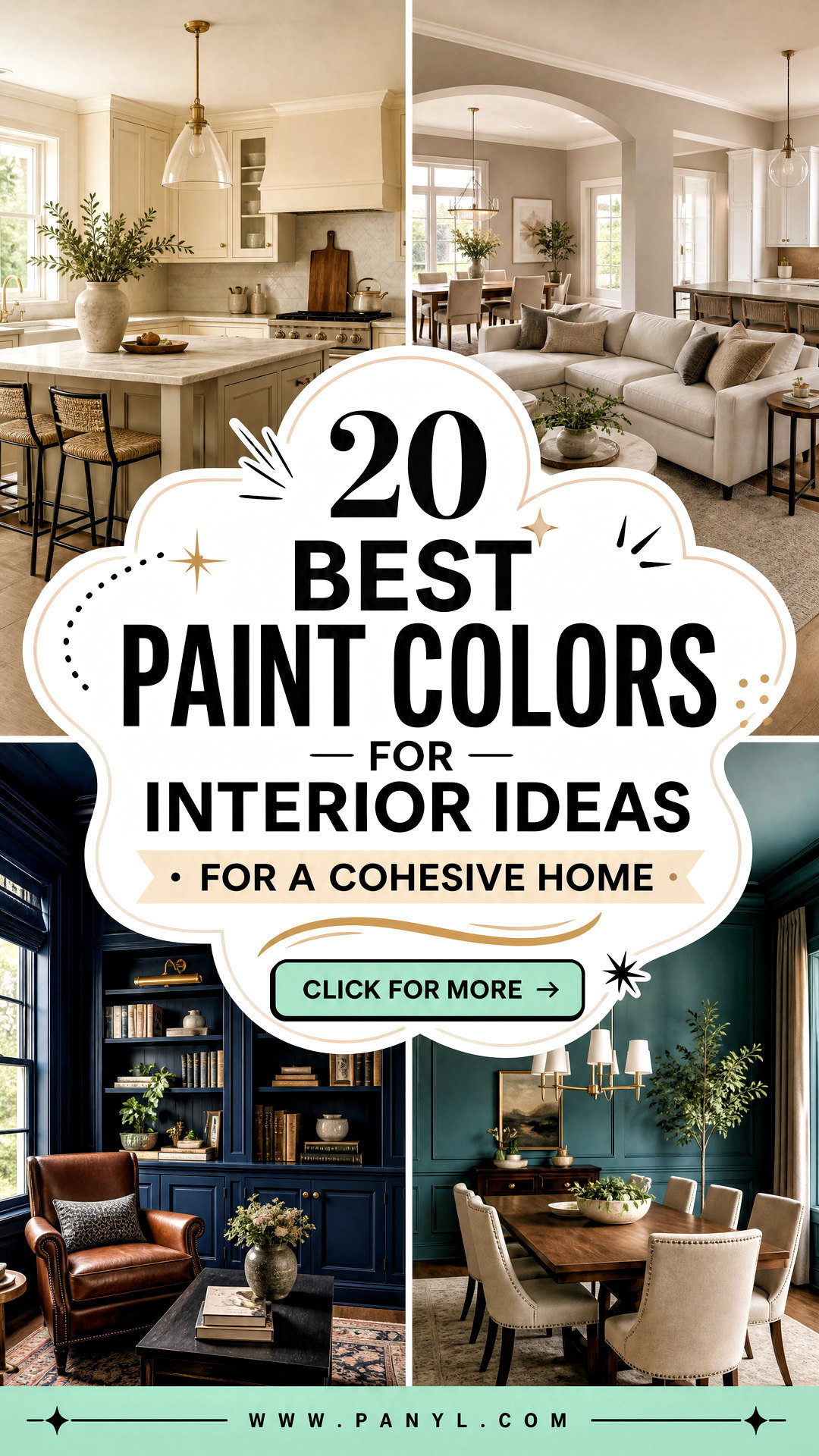 20 Best Paint Colors for Interior Ideas for a Cohesive Home - 20 Best Paint Colors for Interior Ideas for a Cohesive Home