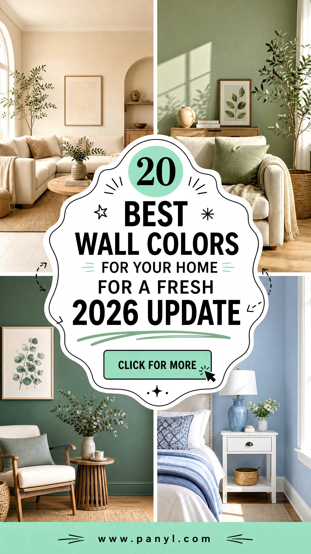 20 Best Wall Colors for Your Home for a Fresh 2026 Update - 20 Best Wall Colors for Your Home for a Fresh 2026 Update