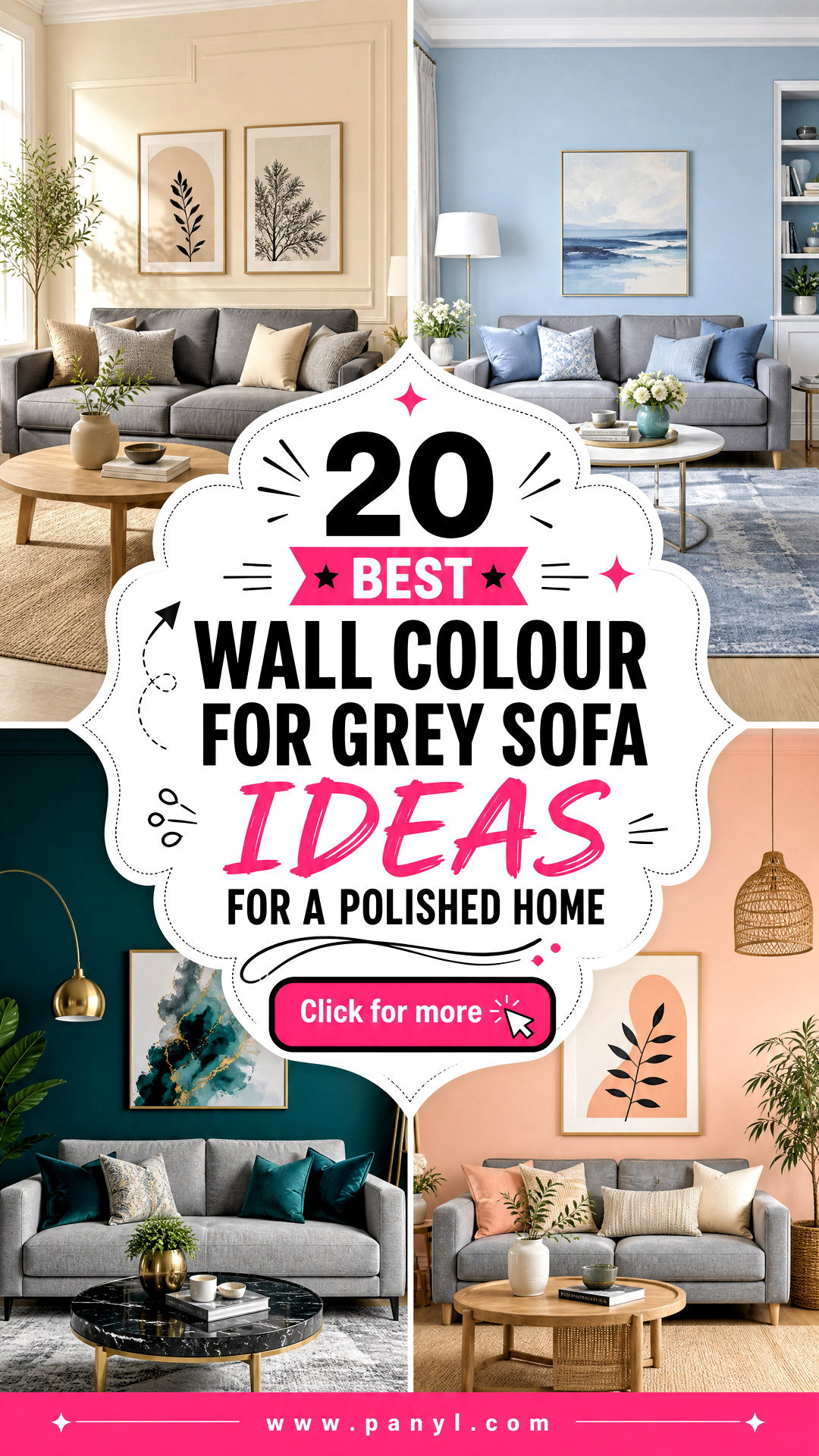 20 Best Wall Colour for Grey Sofa Ideas for a Polished Home - 20 Best Wall Colour for Grey Sofa Ideas for a Polished Home