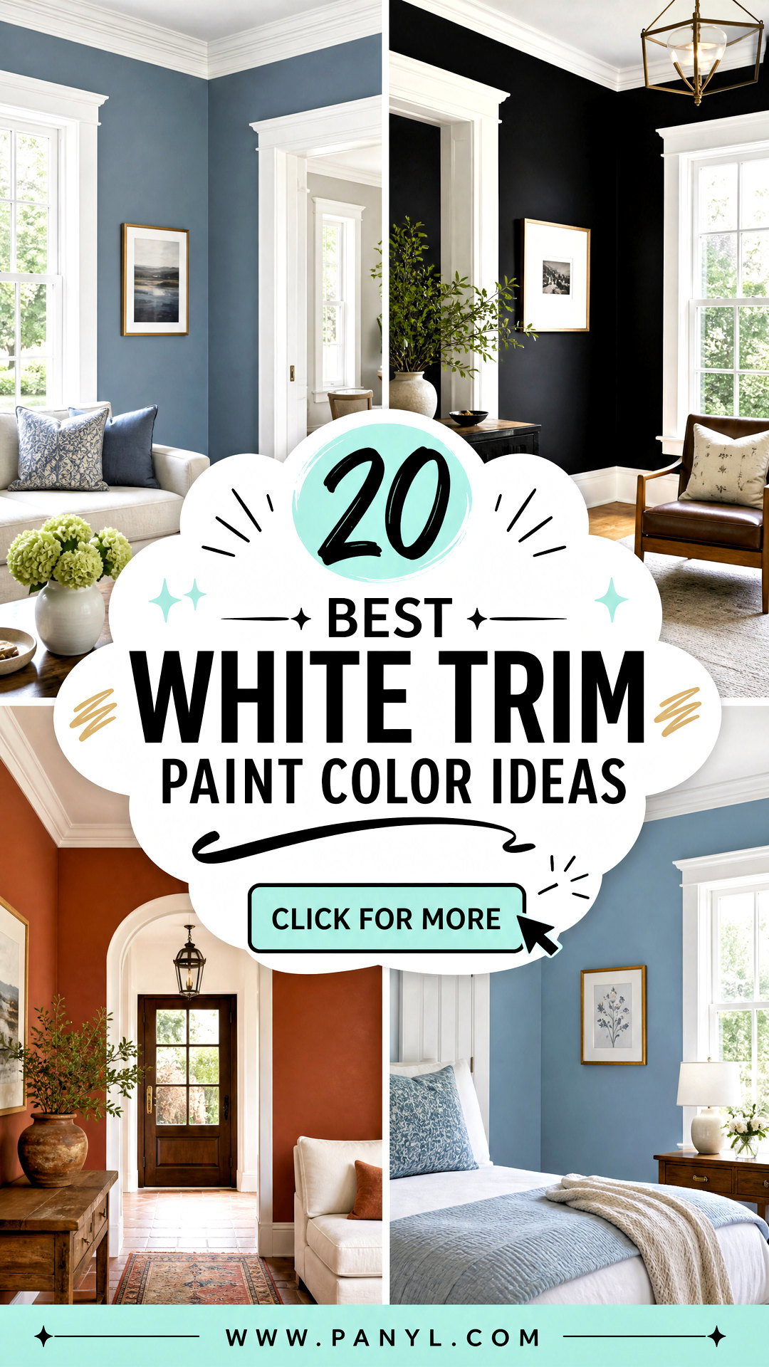 20 Best White Trim Paint Color Ideas for a Timeless Home - 20 Best White Trim Paint Color Ideas for a Timeless Home