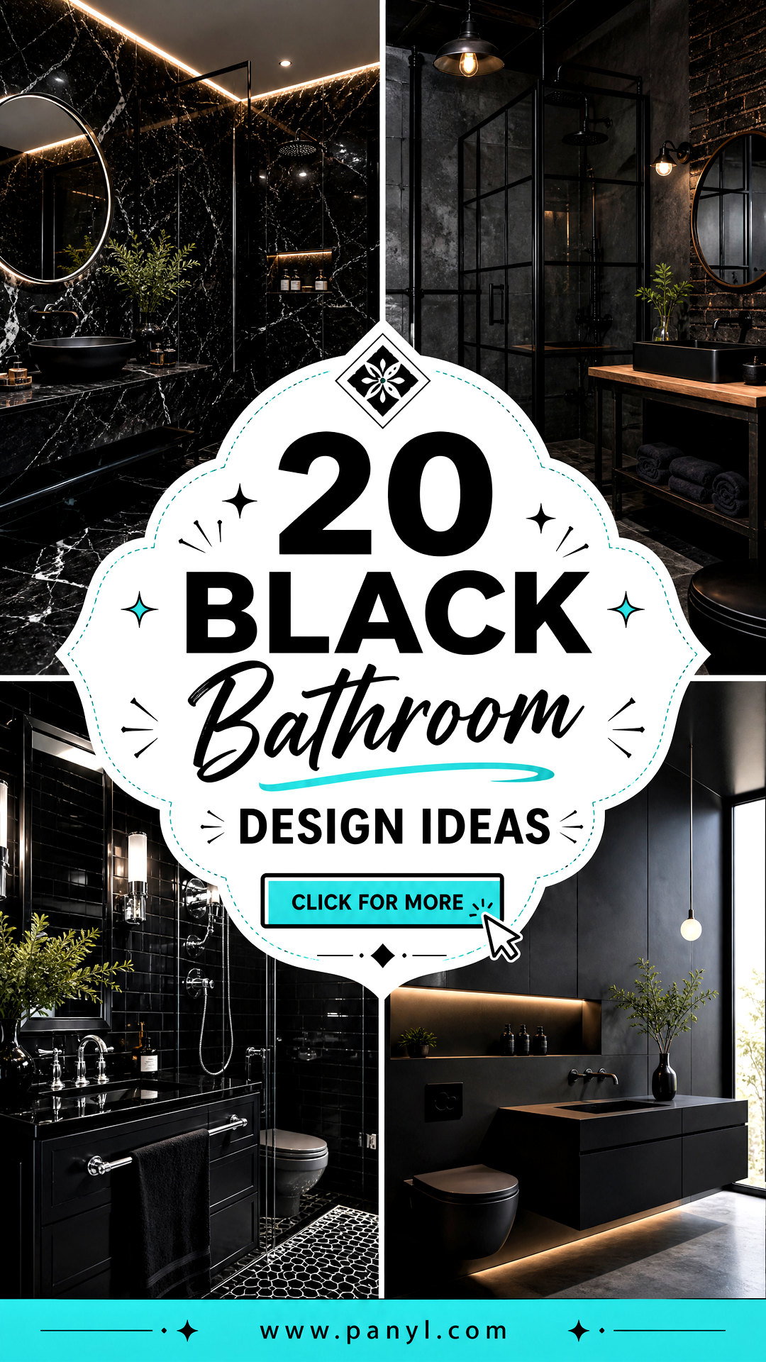 20 Black Bathroom Design Ideas for a Luxe Modern Retreat - 20 Black Bathroom Design Ideas for a Luxe Modern Retreat