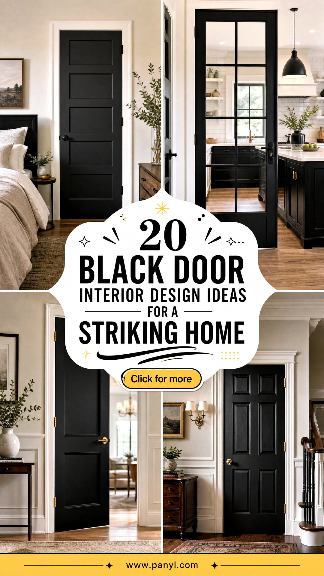 20 Black Door Interior Design Ideas for a Striking Home - 20 Black Door Interior Design Ideas for a Striking Home