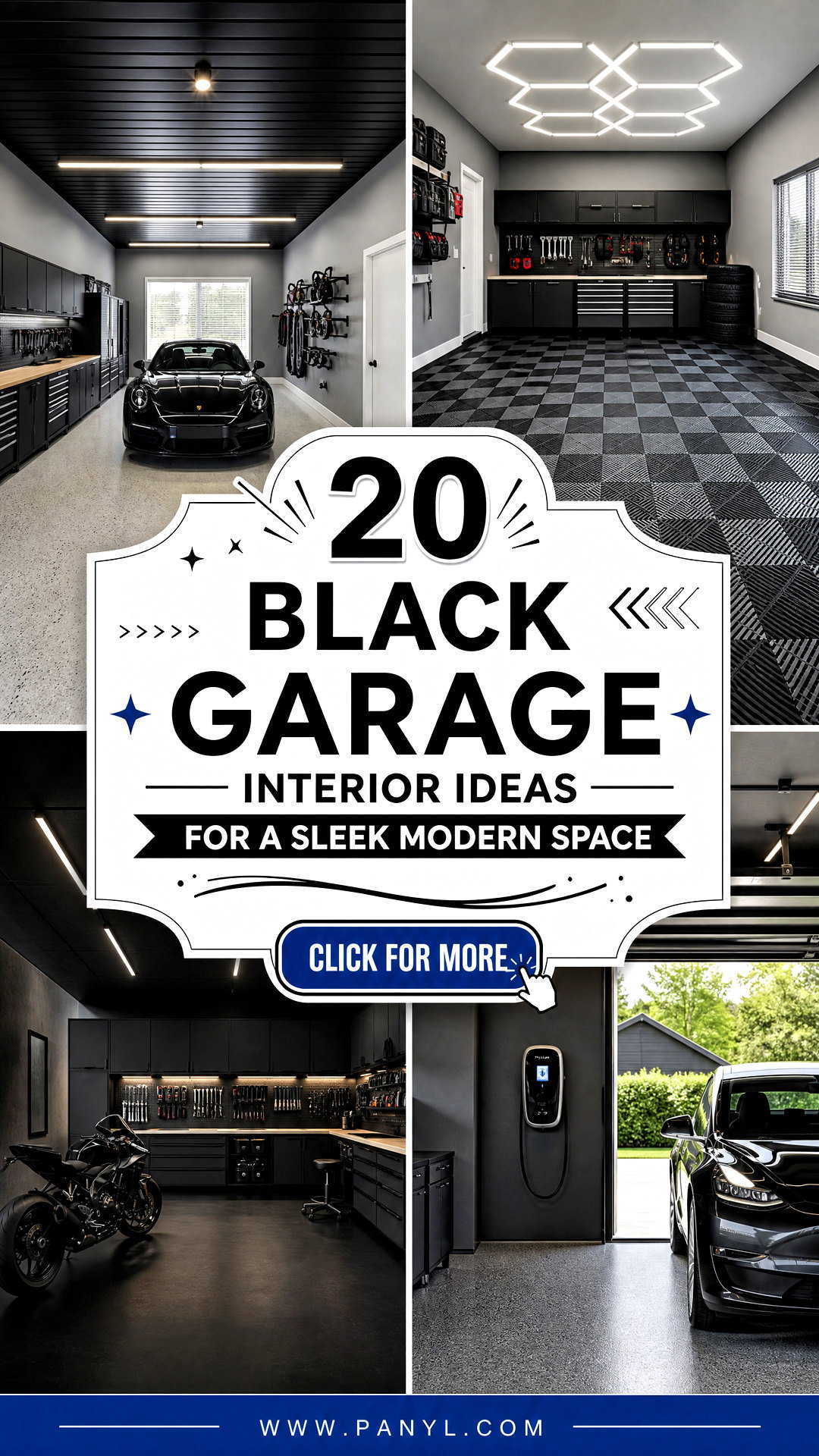 20 Black Garage Interior Ideas for a Sleek Modern Space - 20 Black Garage Interior Ideas for a Sleek Modern Space