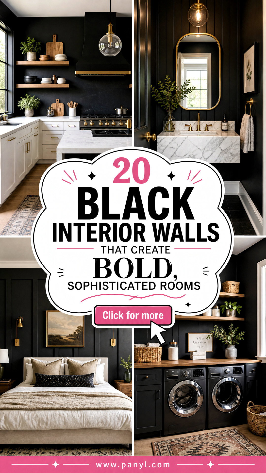 20 Black Interior Walls That Create Bold Sophisticated Rooms - 20 Black Interior Walls That Create Bold, Sophisticated Rooms