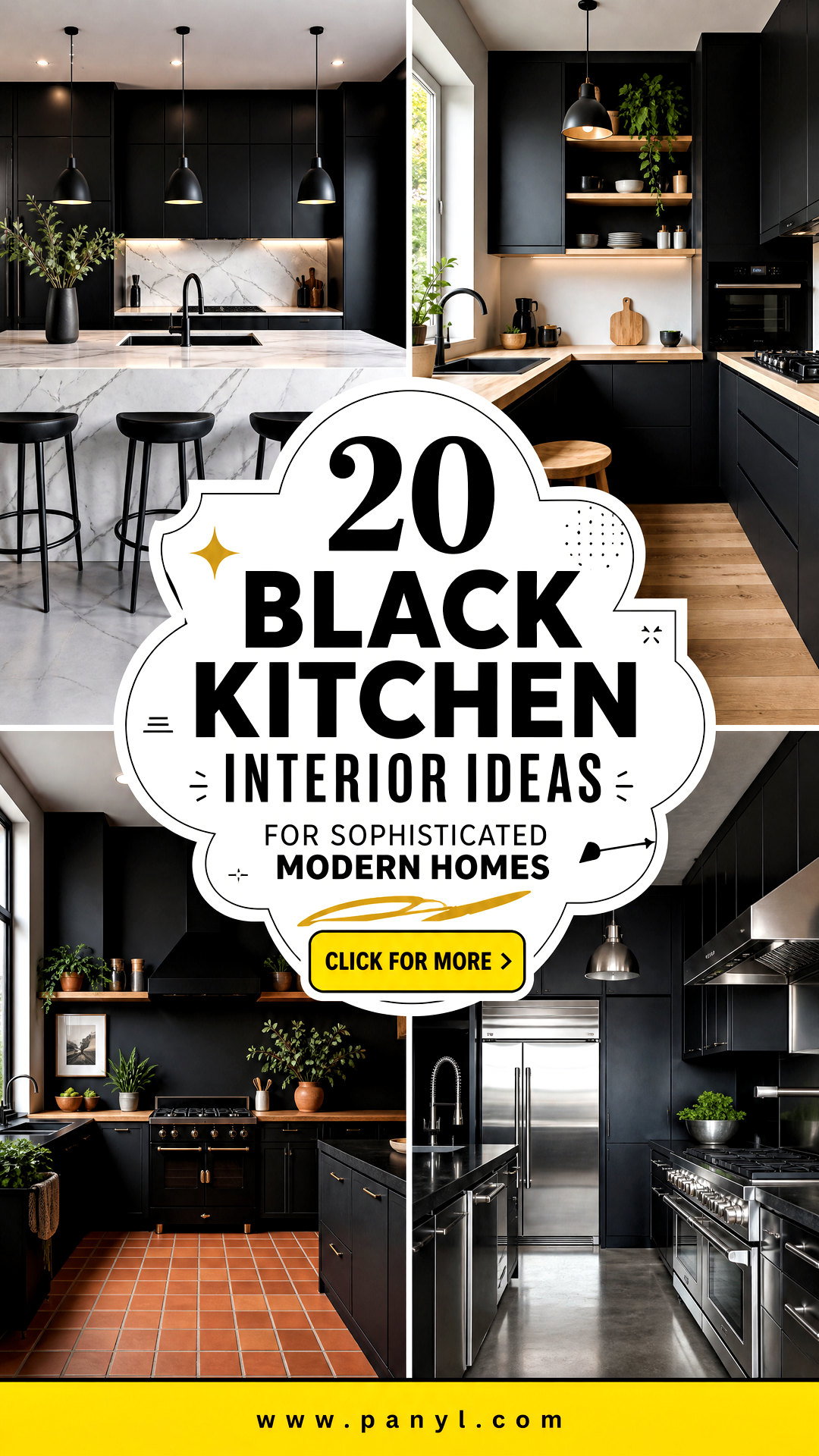 20 Black Kitchen Interior Ideas for Sophisticated Modern Homes - 20 Black Kitchen Interior Ideas for Sophisticated Modern Homes