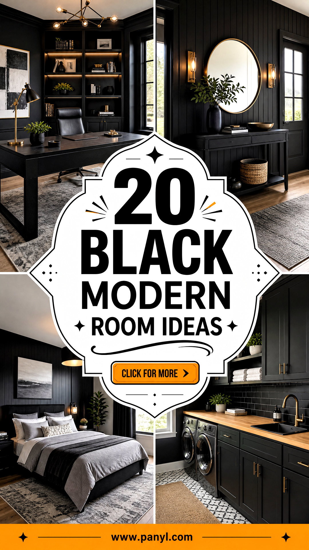 20 Black Modern Room Ideas for Sleek Sophisticated Homes - 20 Black Modern Room Ideas for Sleek, Sophisticated Homes