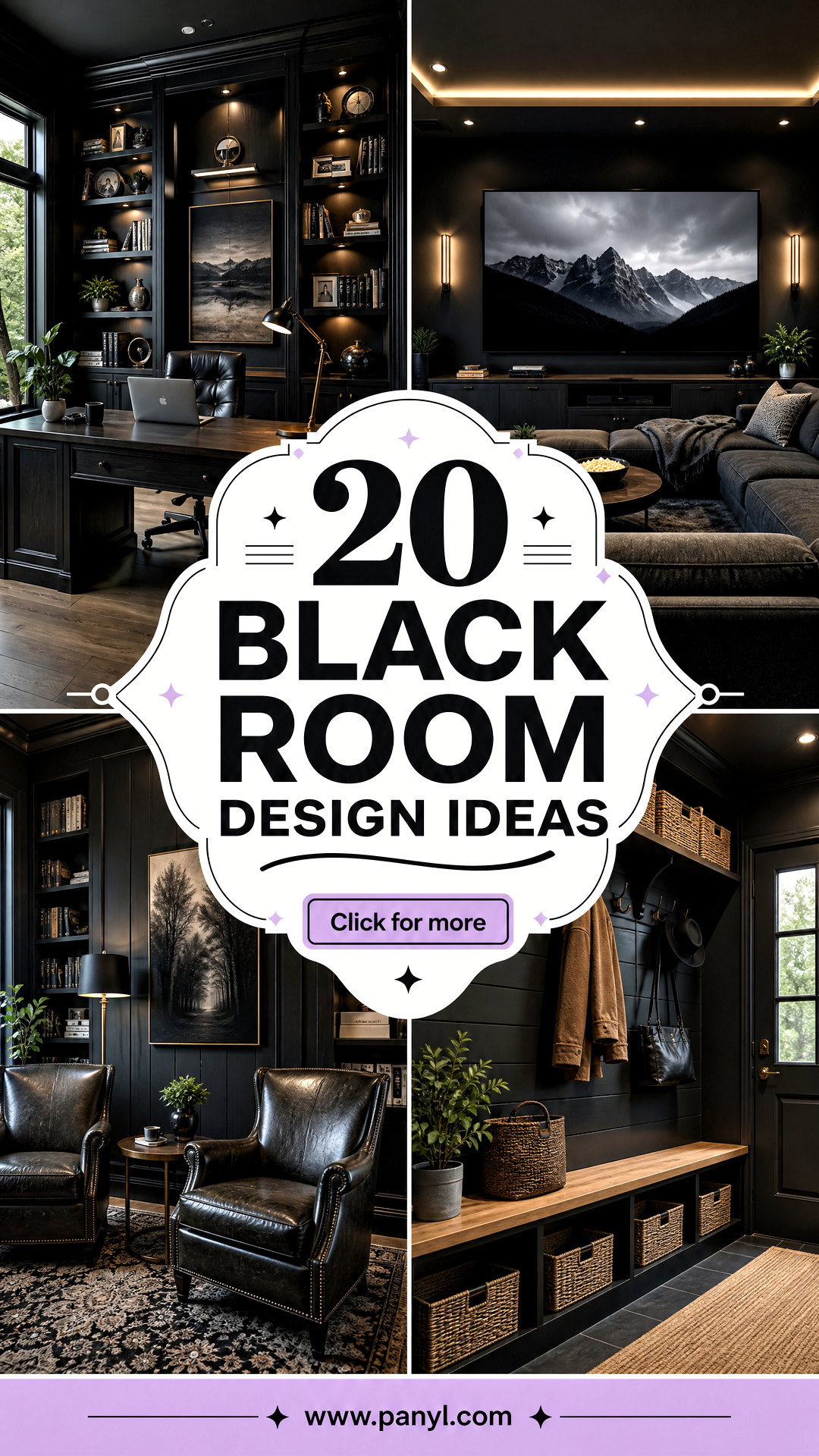 20 Black Room Design Ideas for Bold Moody Modern Interiors - 20 Black Room Design Ideas for Bold, Moody Modern Interiors