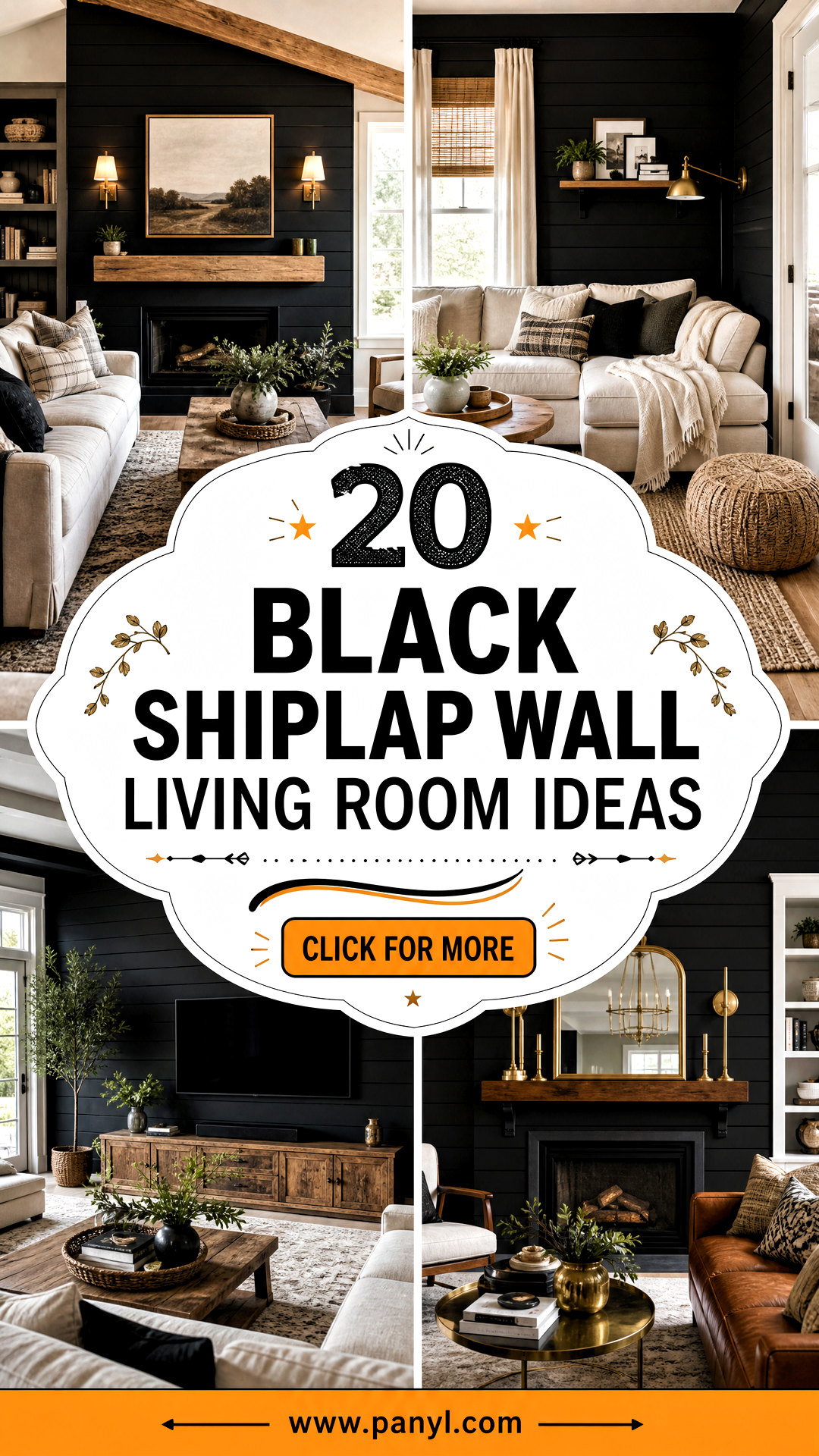 20 Black Shiplap Wall Living Room Ideas for Cozy Homes - 20 Black Shiplap Wall Living Room Ideas for Cozy Homes