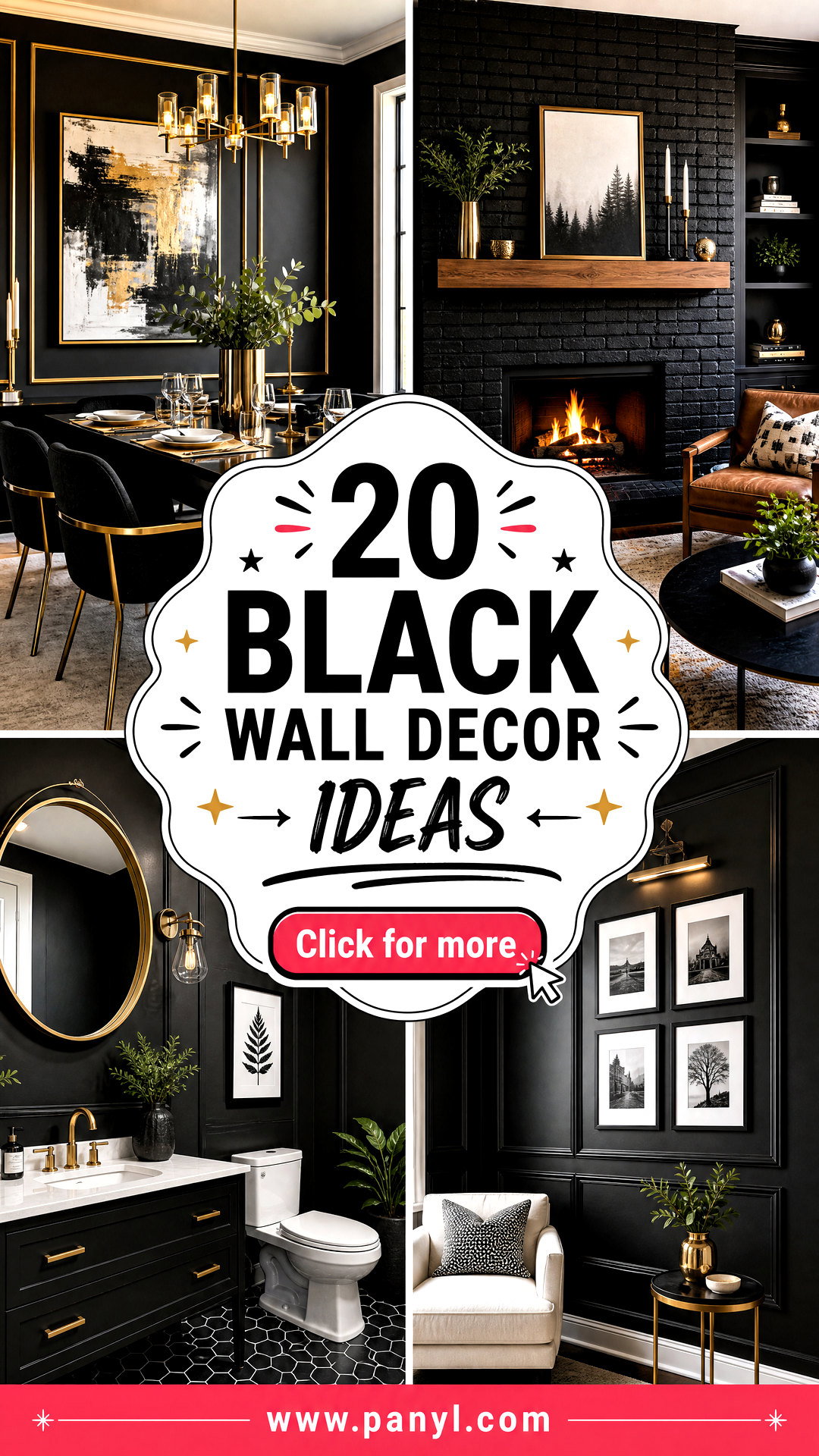 20 Black Wall Decor Ideas for a Chic Curated Home Update - 20 Black Wall Decor Ideas for a Chic, Curated Home Update