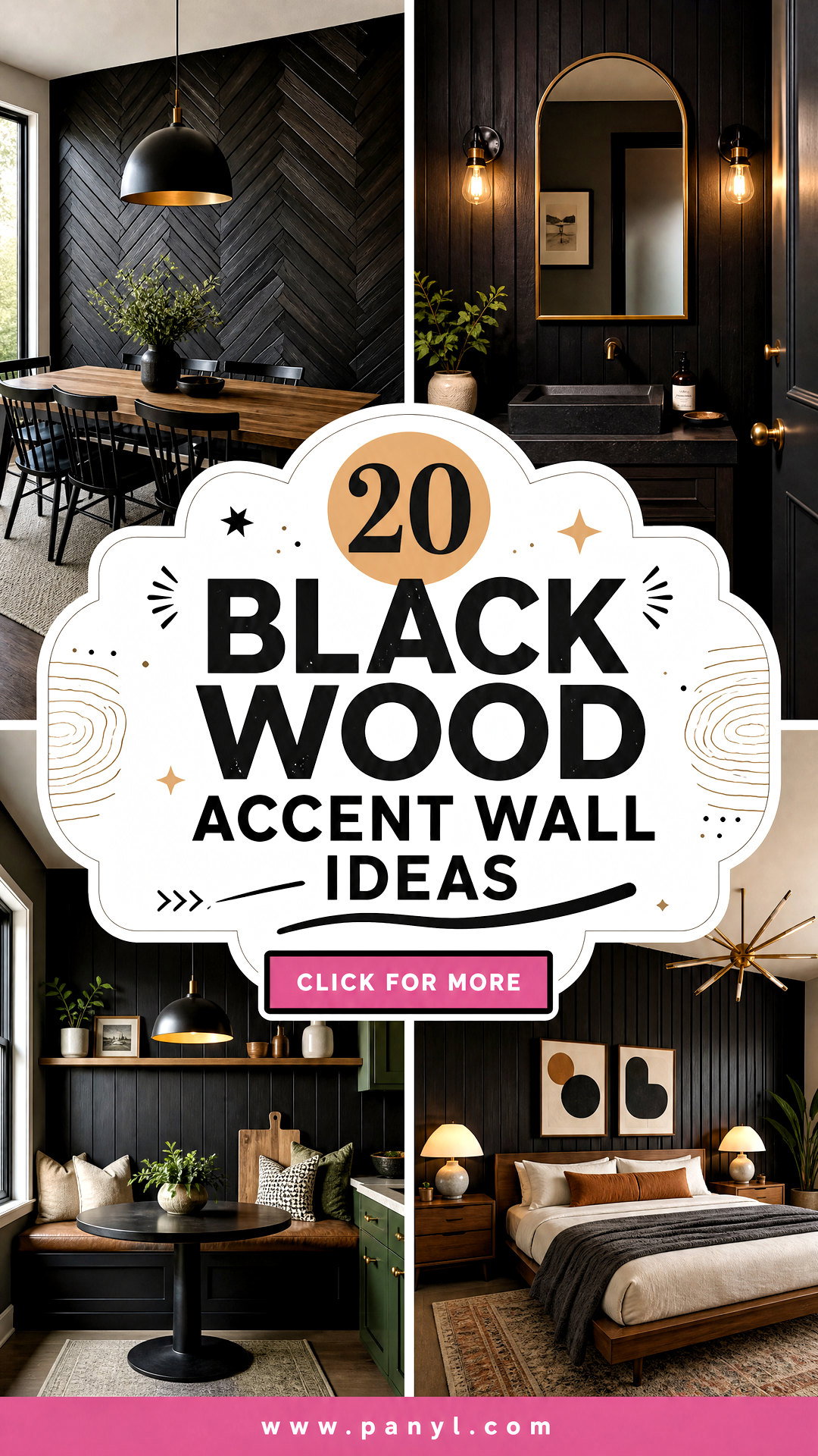 20 Black Wood Accent Wall Ideas for a Striking Update - 20 Black Wood Accent Wall Ideas for a Striking Update
