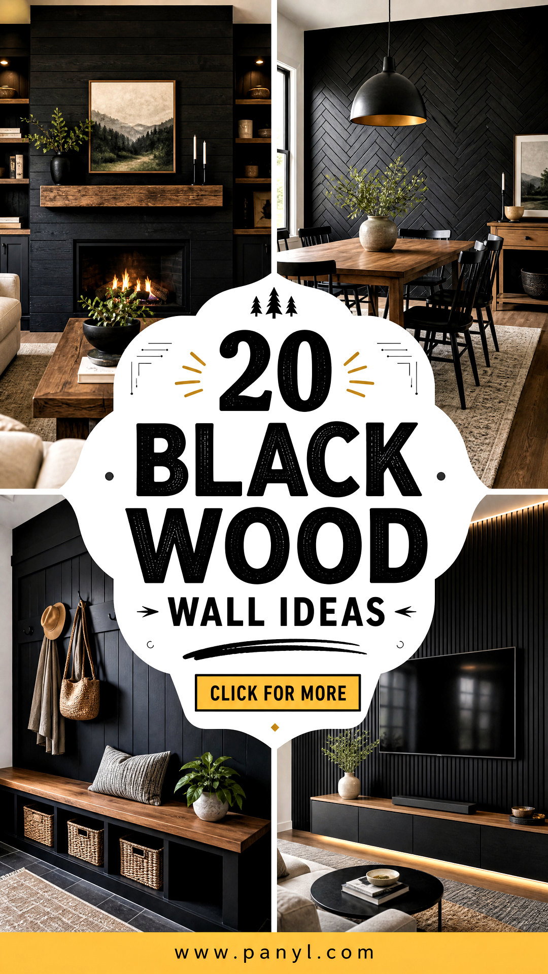 20 Black Wood Wall Ideas for a Bold Modern Home Refresh - 20 Black Wood Wall Ideas for a Bold, Modern Home Refresh