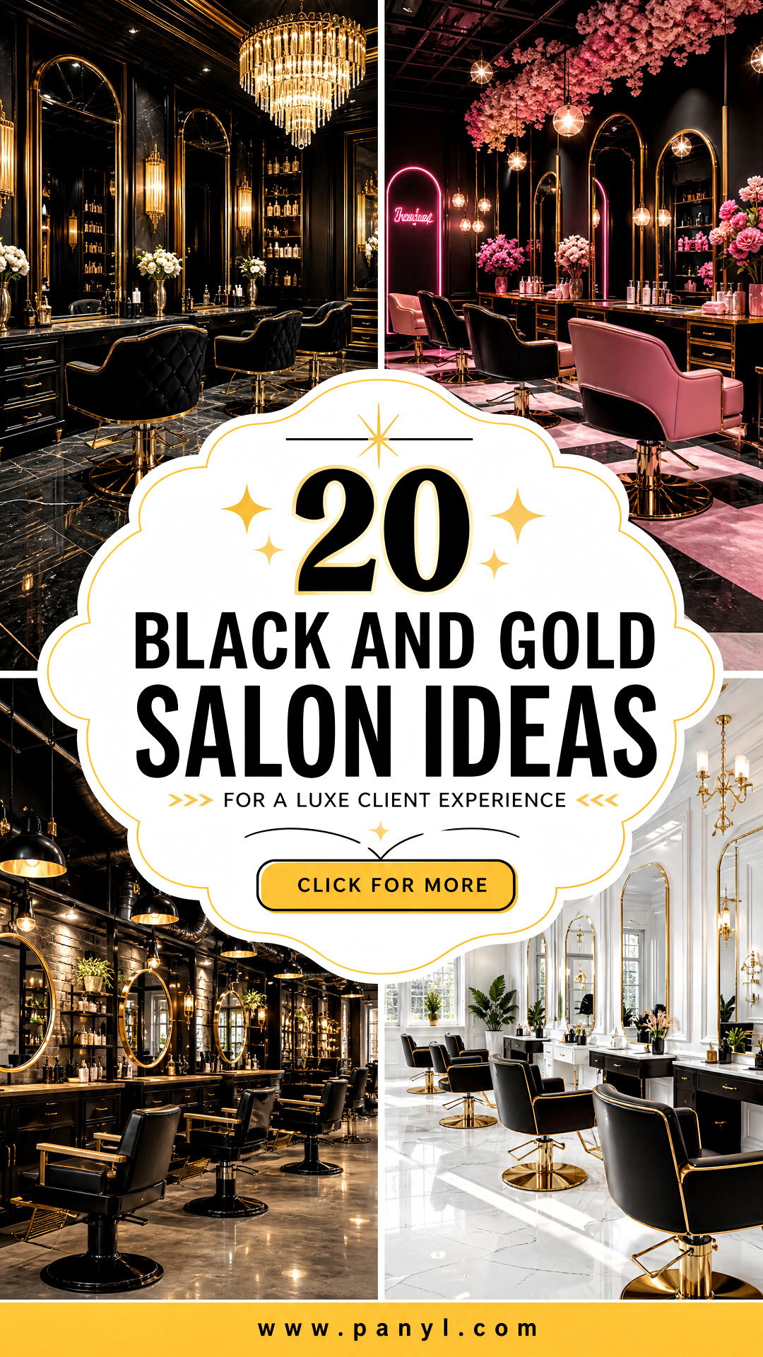 20 Black and Gold Salon Ideas for a Luxe Client Experience - 20 Black and Gold Salon Ideas for a Luxe Client Experience