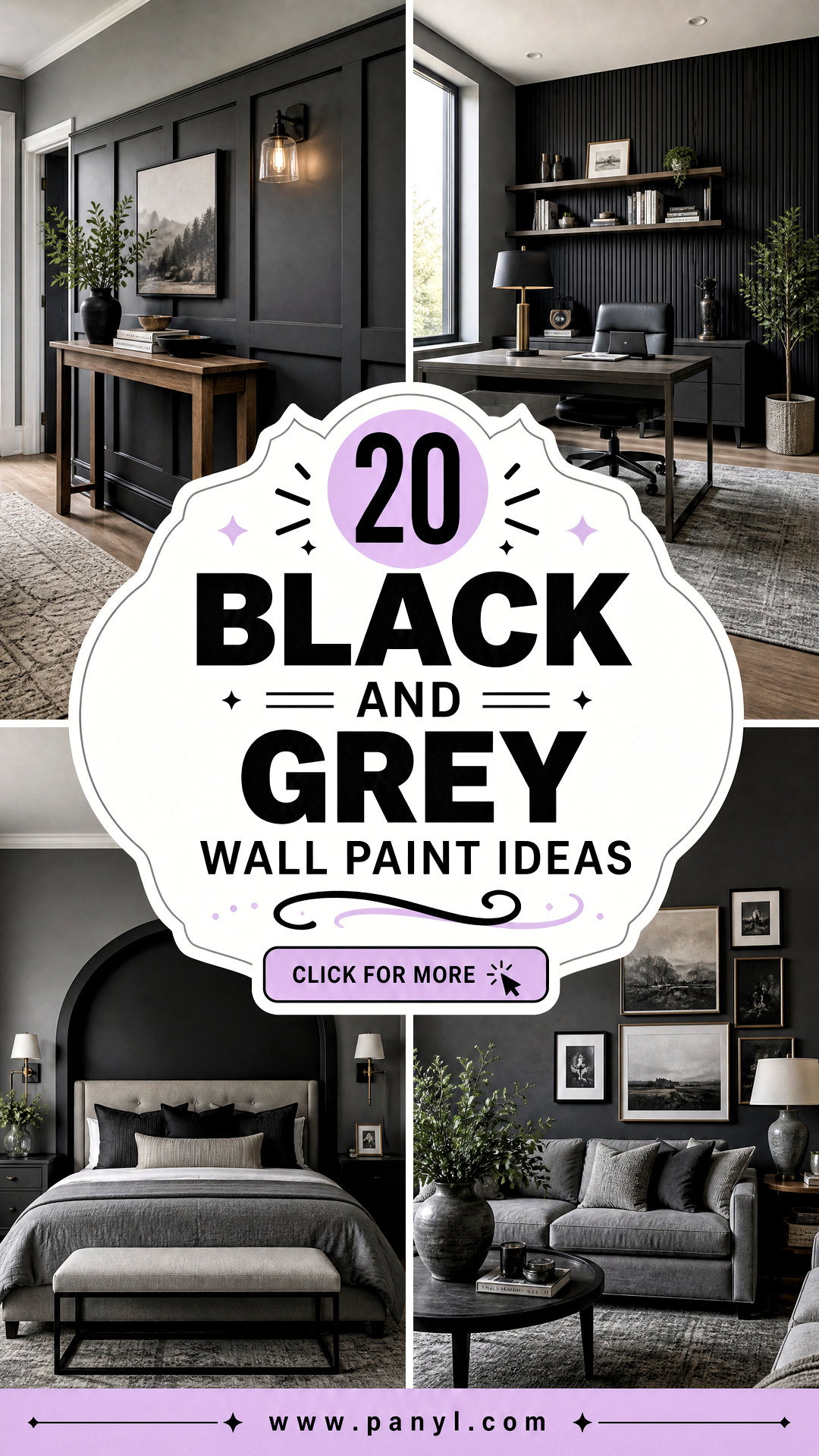 20 Black and Grey Wall Paint Ideas Chic Looks for Modern Homes - 20 Black and Grey Wall Paint Ideas: Chic Looks for Modern Homes