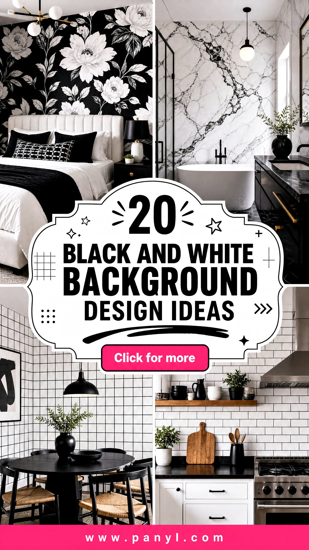 20 Black and White Background Design Ideas for Creatives - 20 Black and White Background Design Ideas for Creatives